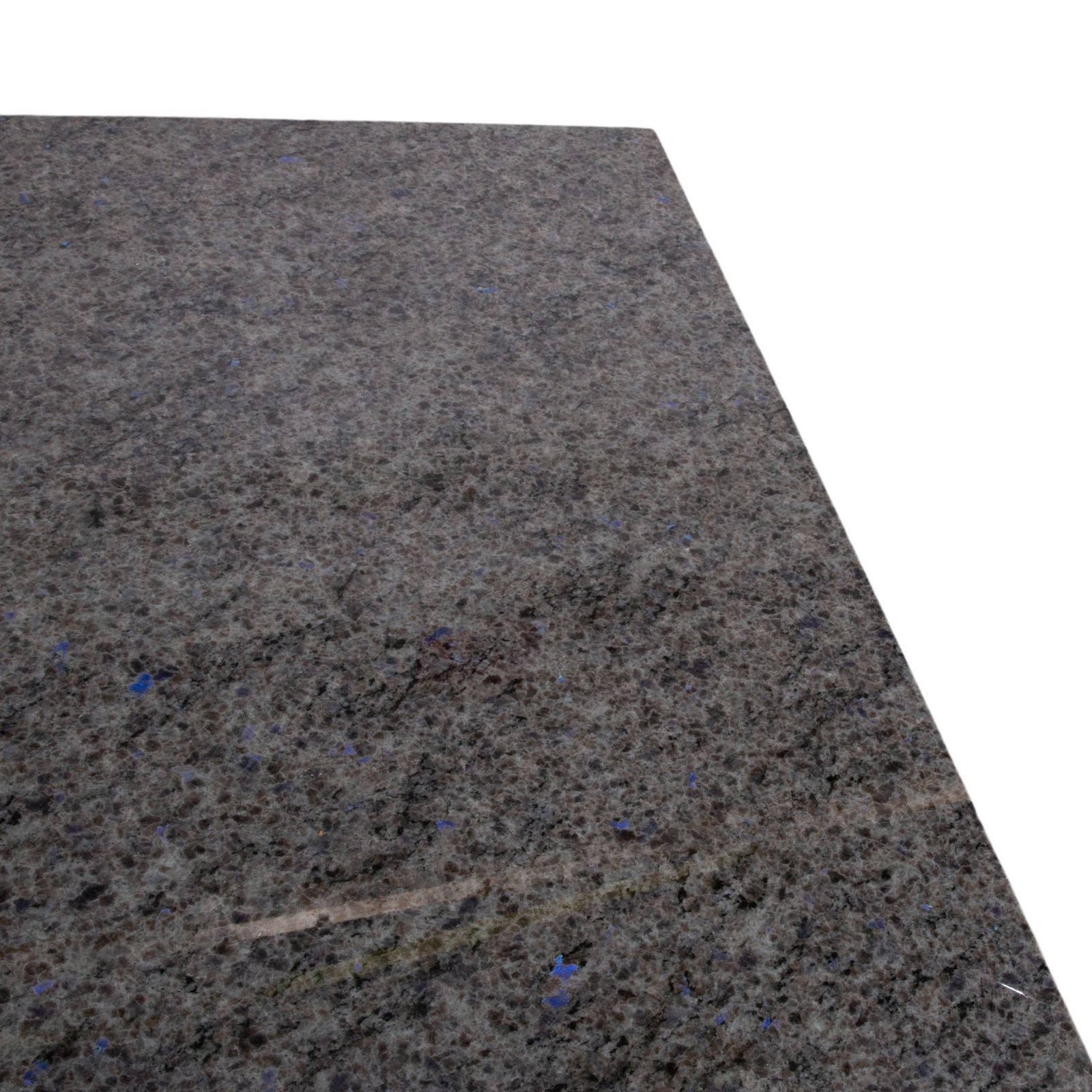 Table basse Draenert 1226 en granit et acier inoxydable, pierre grise photo vinterior