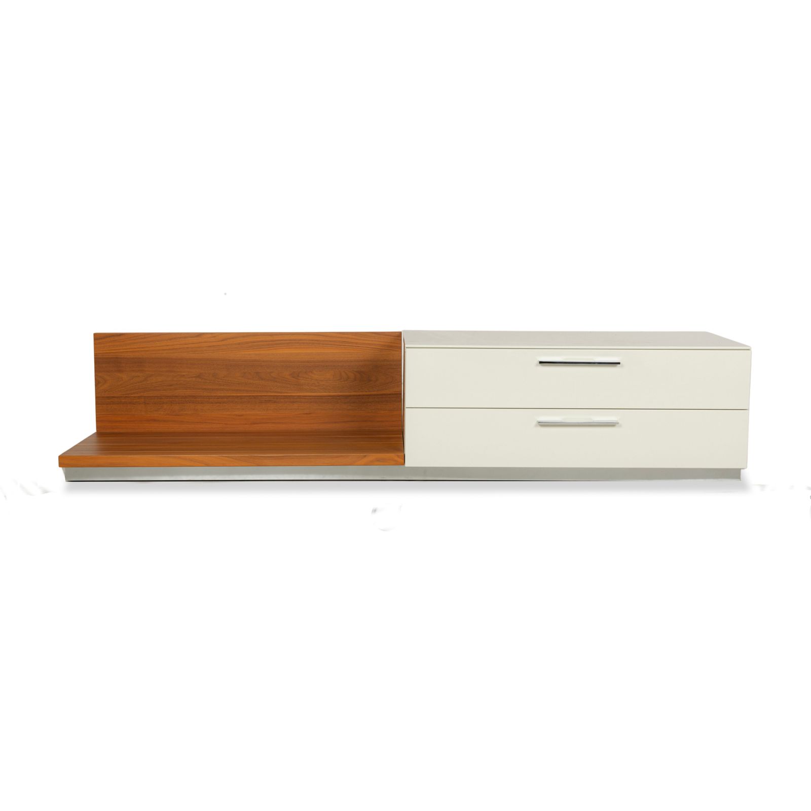Buffet Hülsta Lilac en bois, crème et brun, lowboard