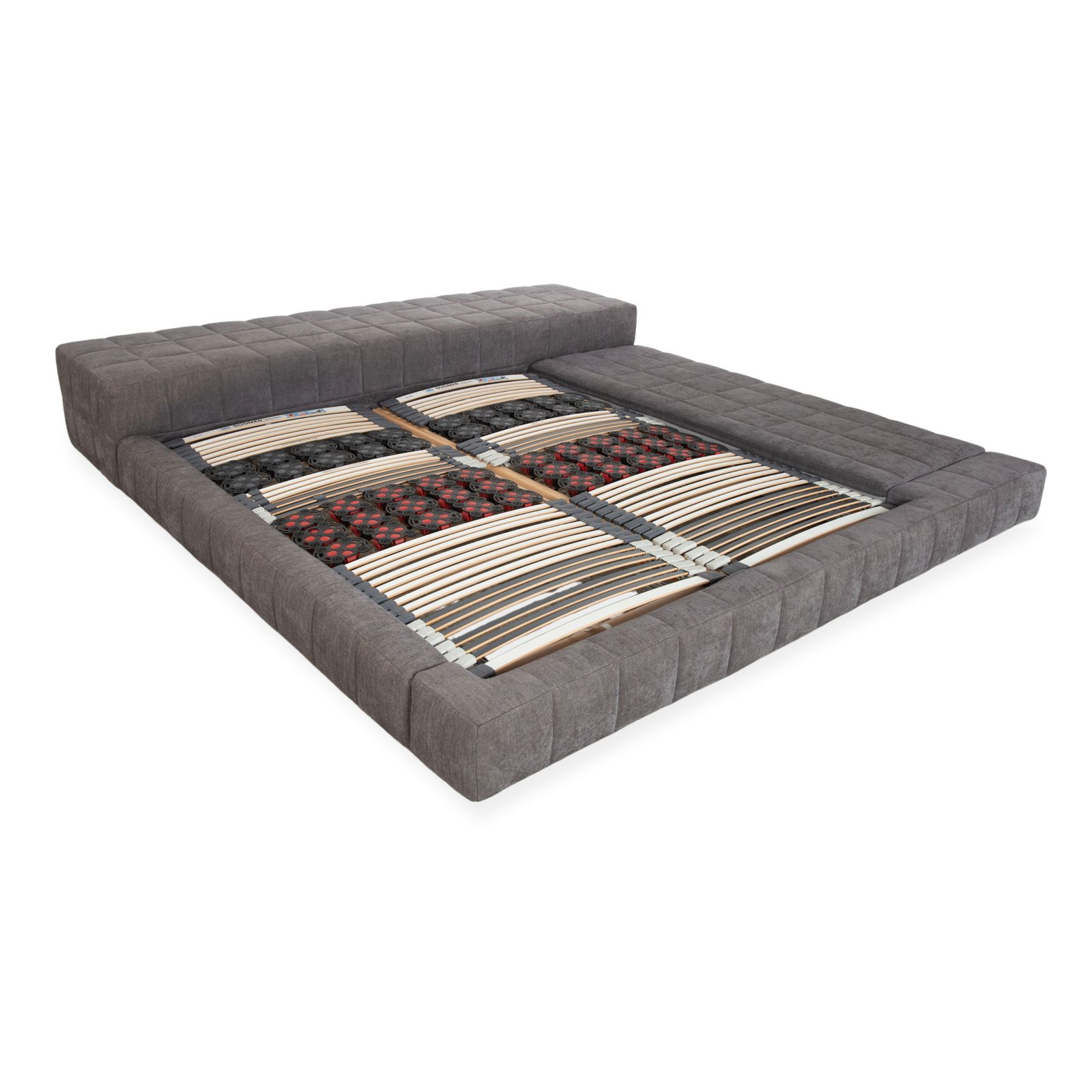 Bonaldo Squaring Stof Tweepersoonsbed Grijs 180 x 200 cm