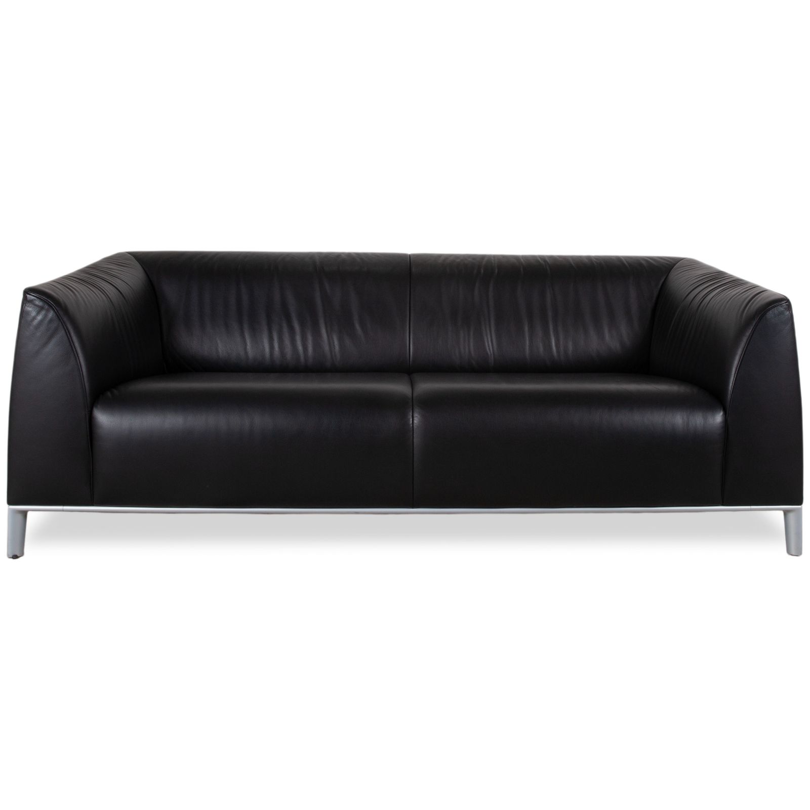 De Sede DS-276 Leather Two Seater Black Sofa