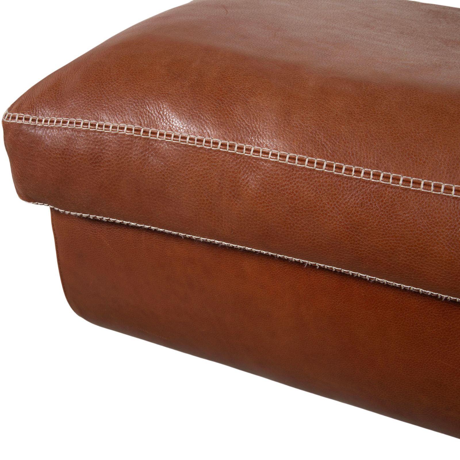 Tabouret Machalke Valentino en cuir brun cognac photo Mobilier