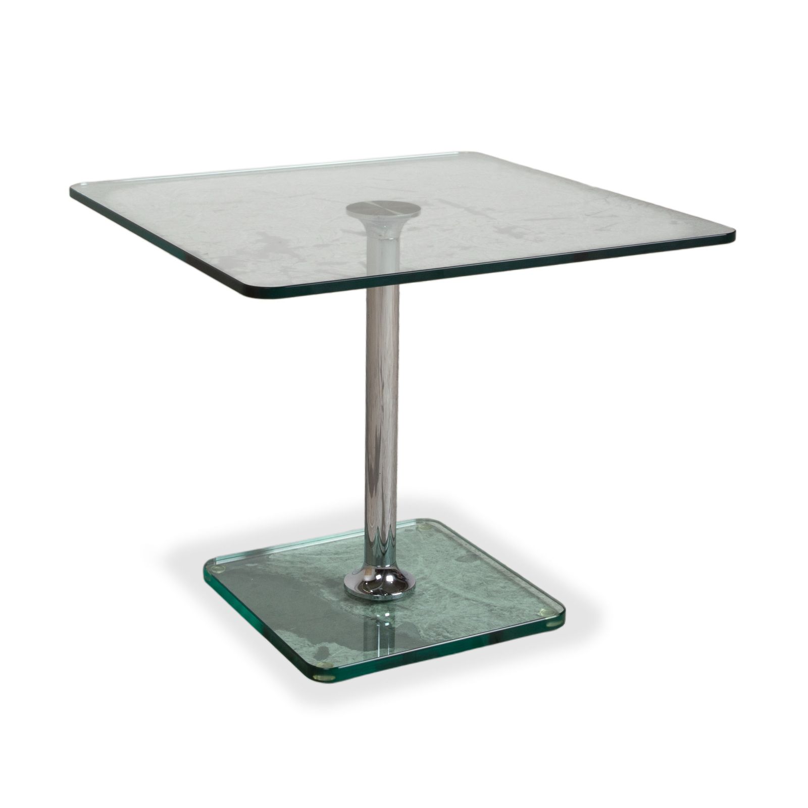 Draenert Glass Coffee Table Chrome 60 X 60 Cm