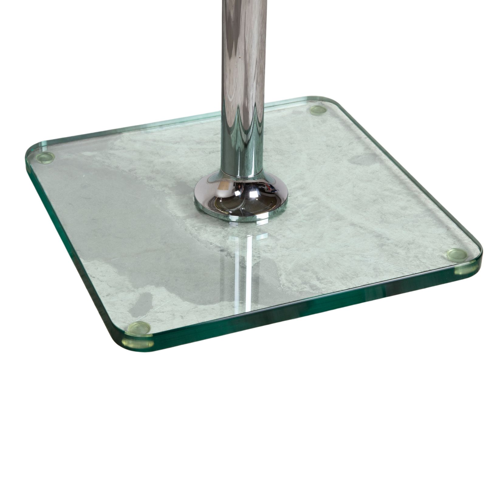Draenert Glass Coffee Table Chrome 60 X 60 Cm photo for sale
