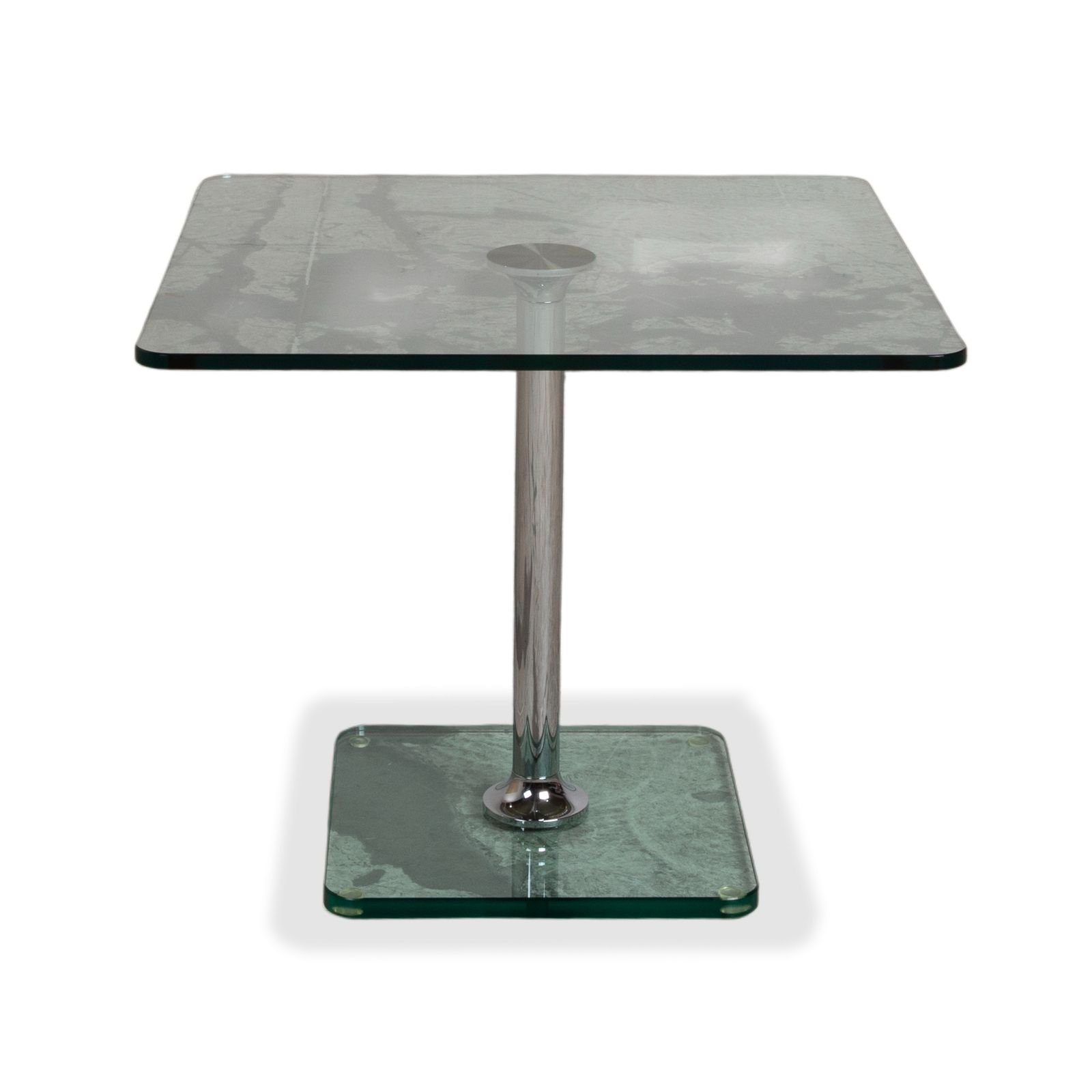 photo furniture Draenert Glass Coffee Table Chrome 60 X 60 Cm