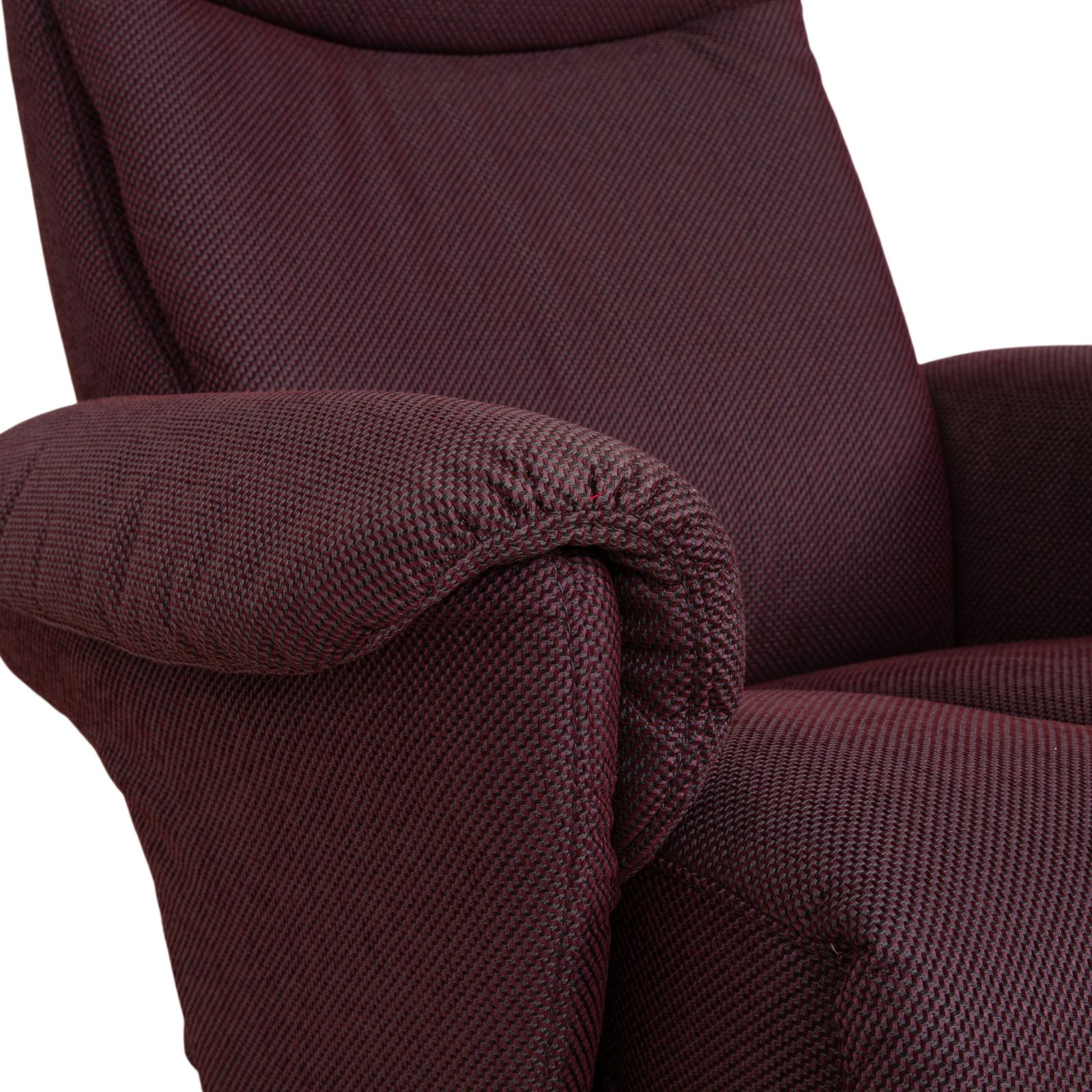 Fauteuil Himolla Alan en tissu Palermo, rouge aubergine, fonction relax manuelle photo buy