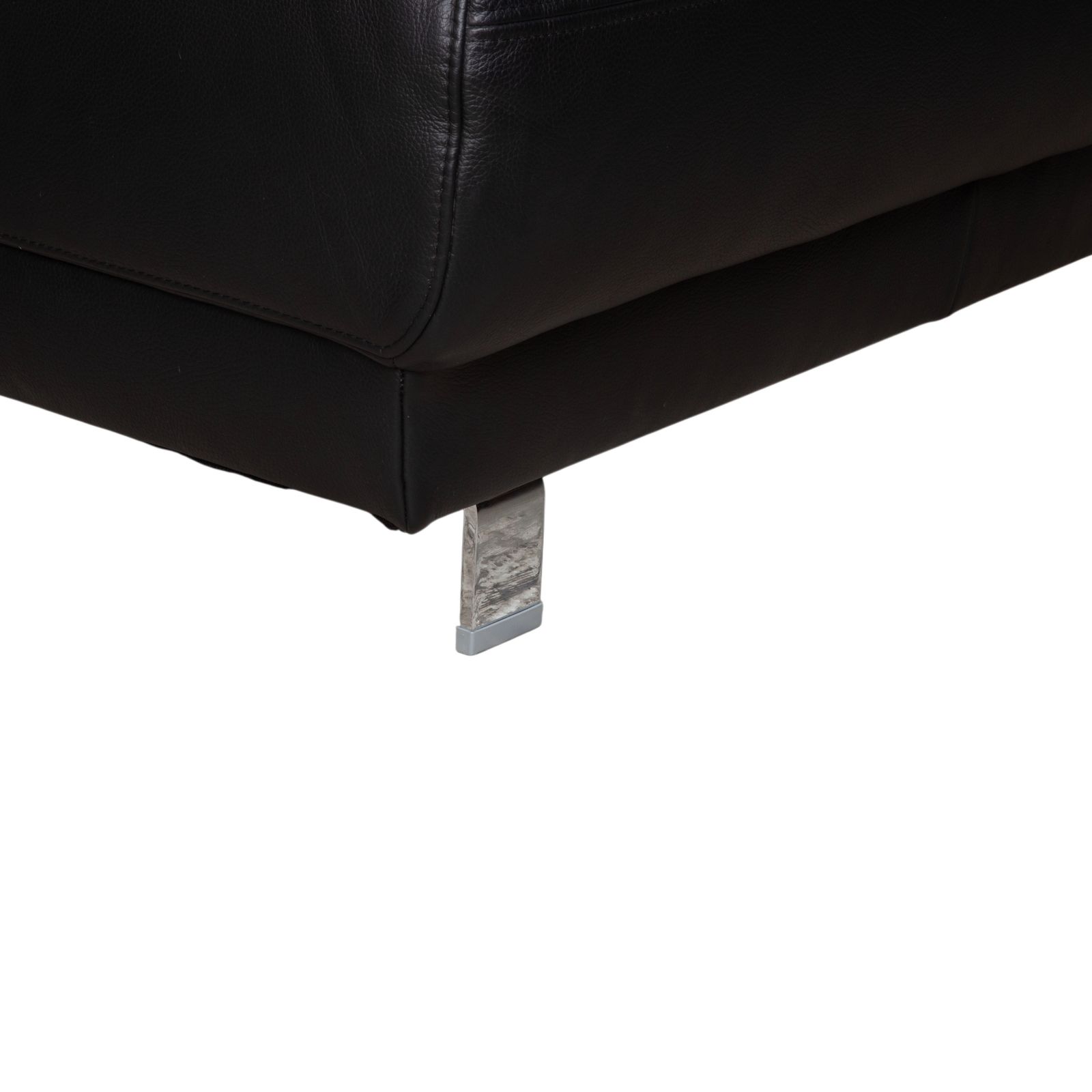 photo for sale Ewald Schillig Brand Face Leather Corner Sofa Black Manual Function