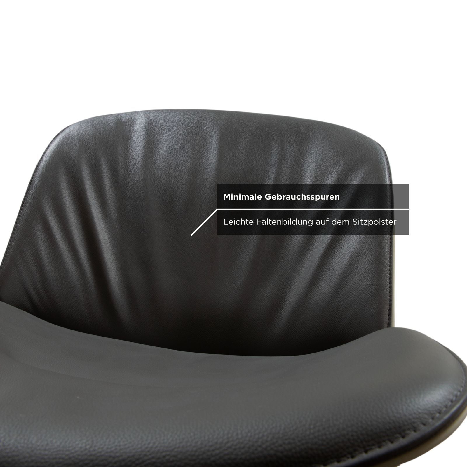 Lot de 8 tabourets de bar Andreu World Nuez en cuir gris, réglage manuel, par Patricia Urquiola photo buy