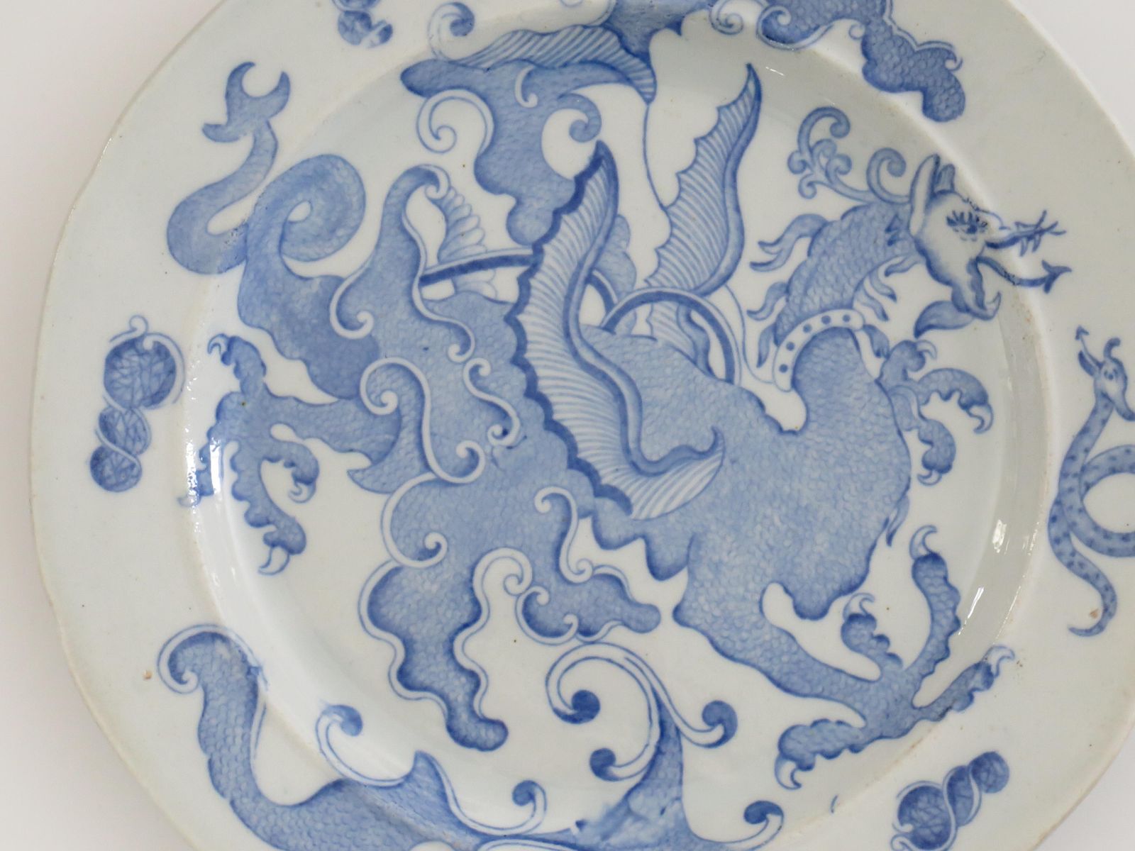 Mason's Ironstone Dinner Plate, Blue Chinese Dragon Pattern, Circa 1818. photo buy