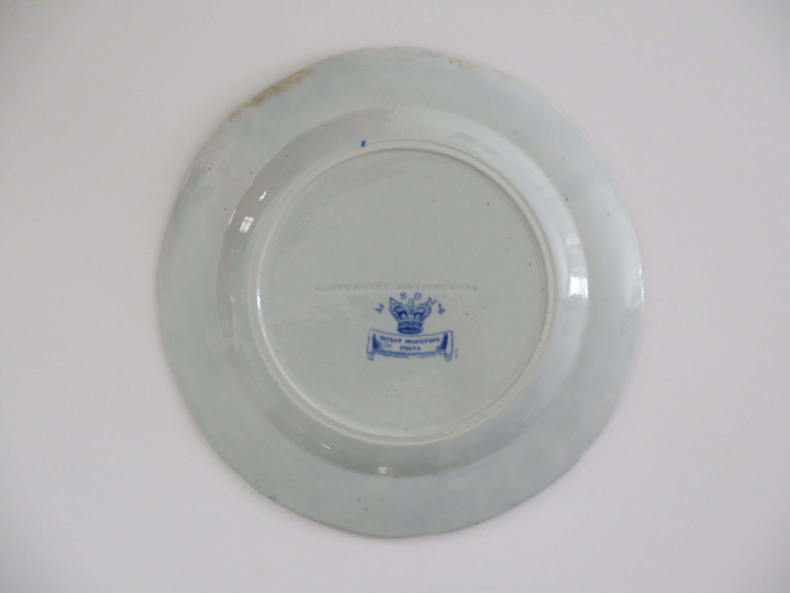 Woonaccessoires Mason's Ironstone dinerbord, blauw Chinees drakenmotief, ca. 1818. photo
