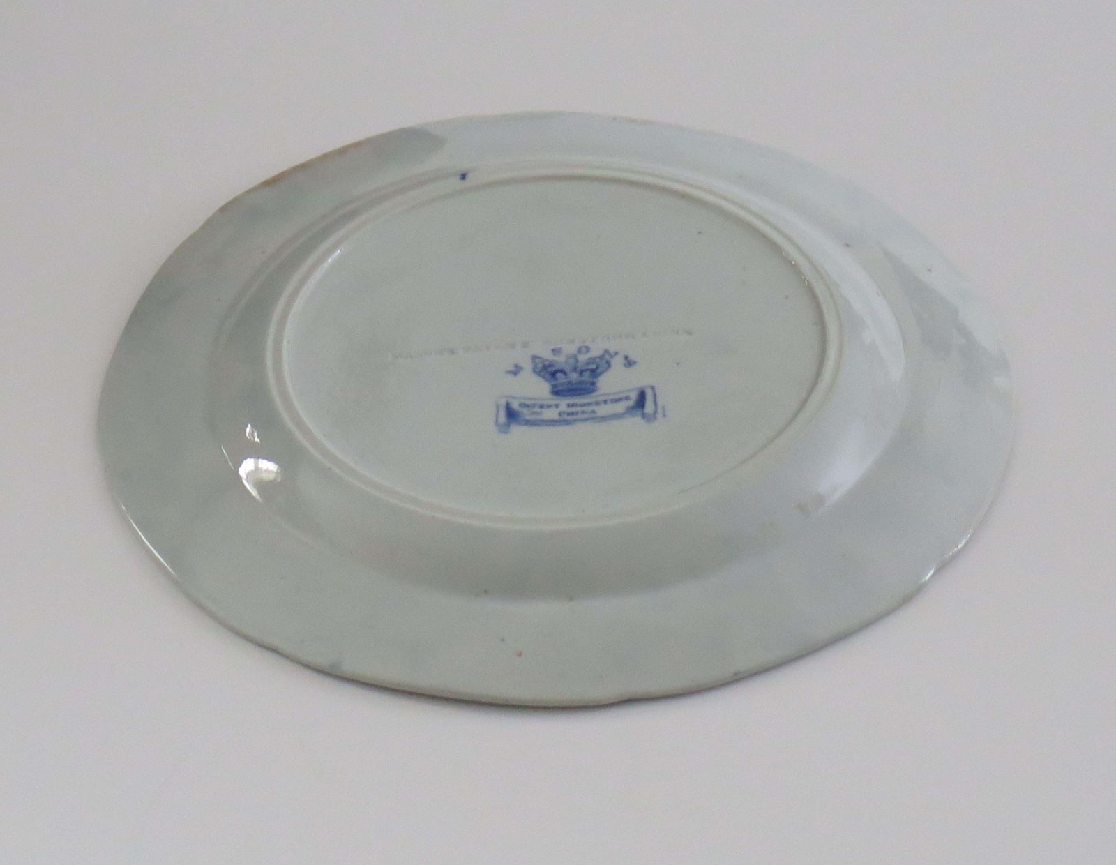 275.0 Mason's Ironstone dinerbord, blauw Chinees drakenmotief, ca. 1818. photo