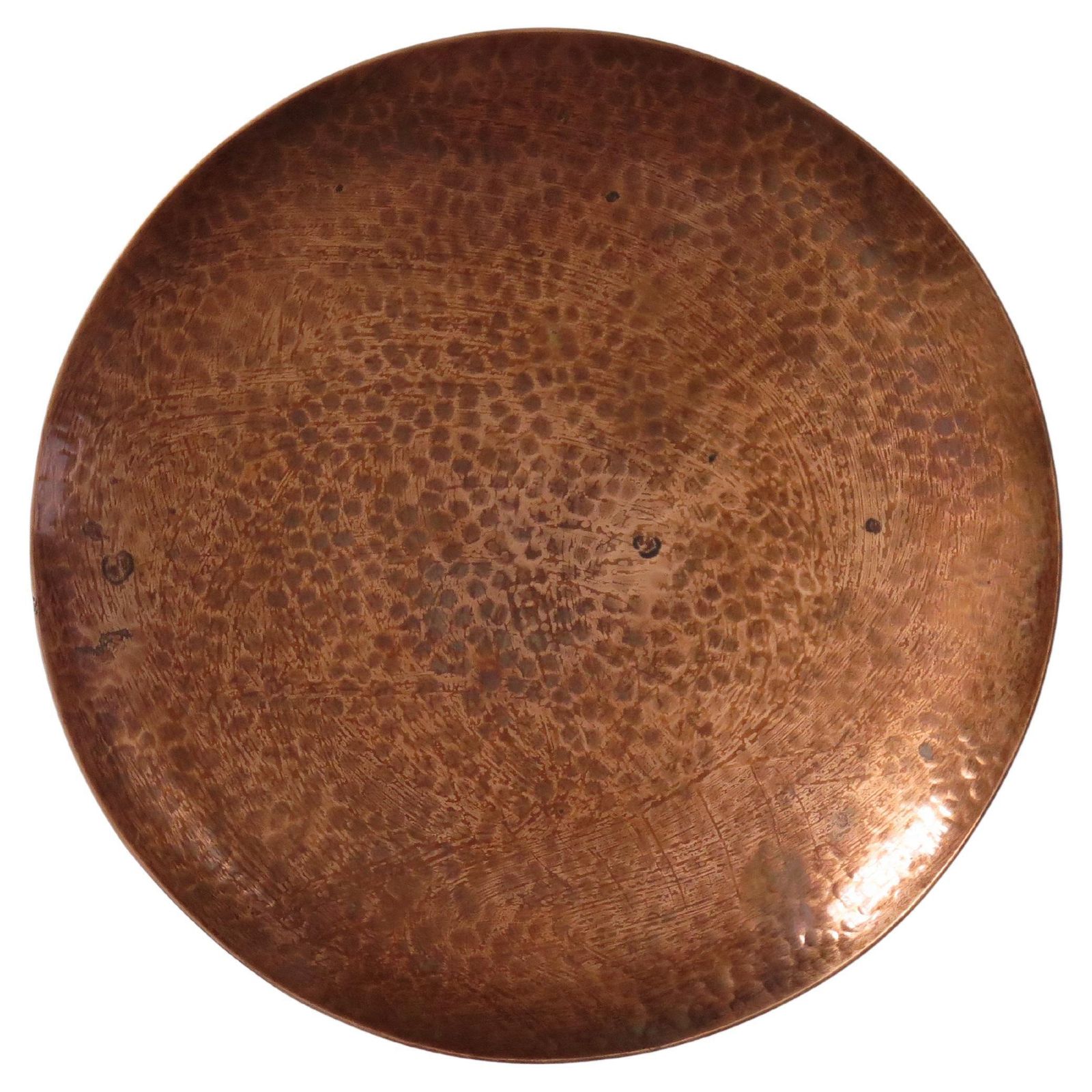 Handmade Copper Dish By Harold Barnes, Arts And Crafts, Circa 1950. photo furniture