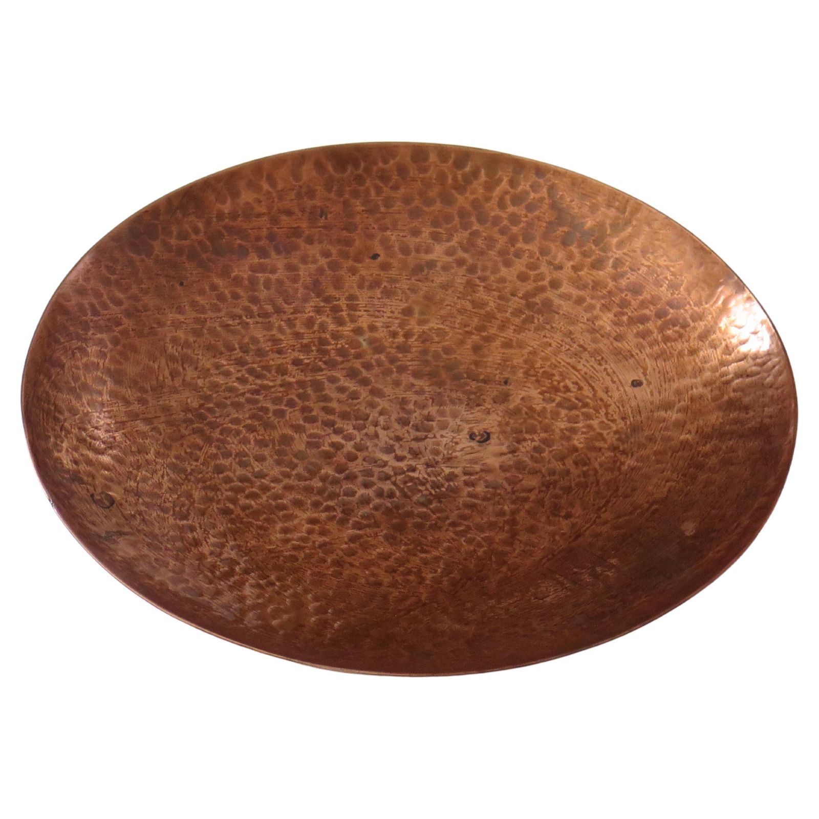 Handmade Copper Dish By Harold Barnes, Arts And Crafts, Circa 1950. photo for sale
