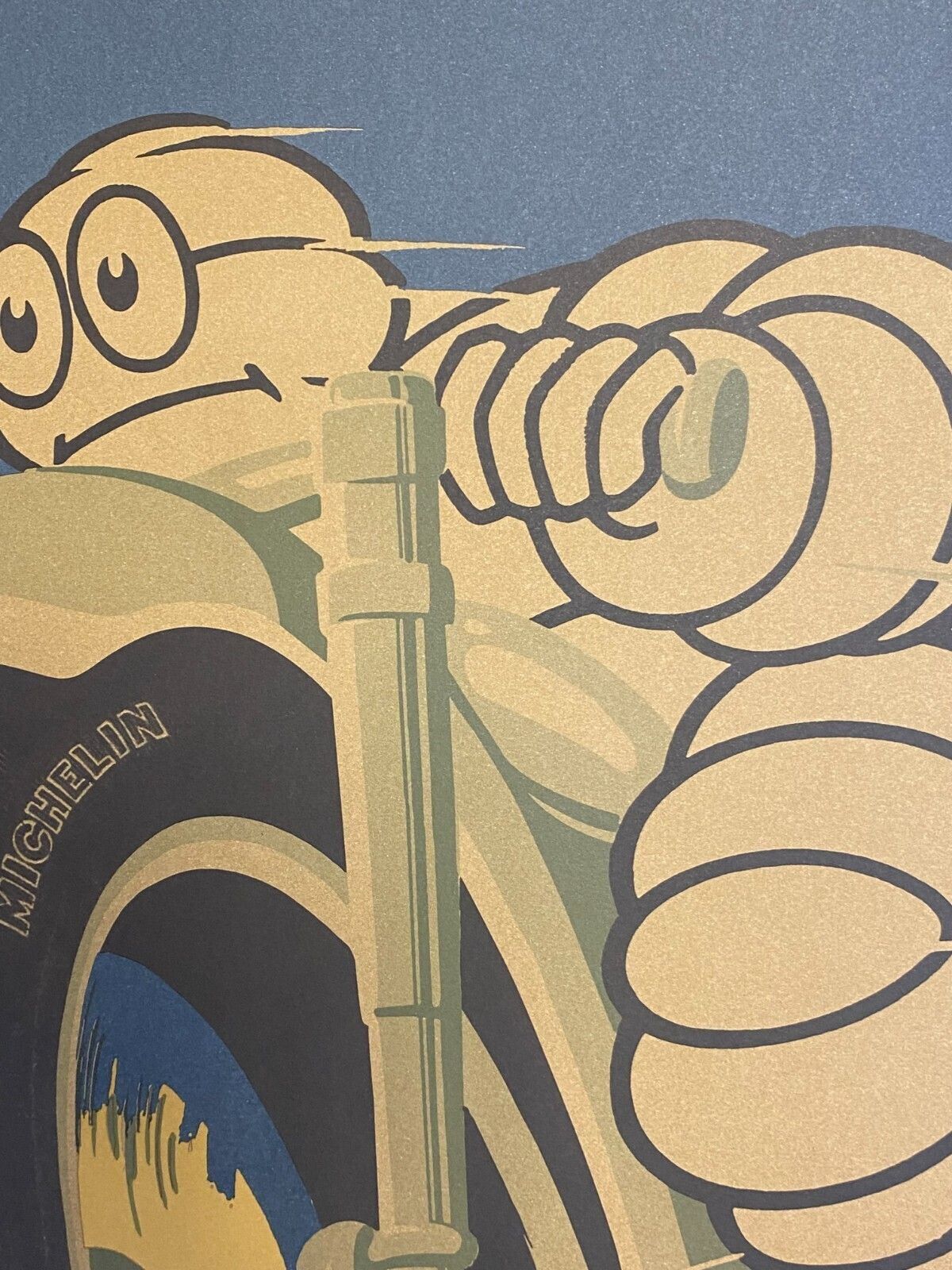 Kunst Anoniem, jaren 1980, Michelin, reclameposter vintage, 67 x 48 cm photo