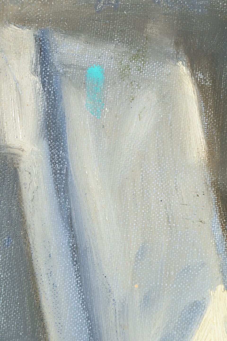 Robert Ladou, artiste français. Huile sur toile. Vue intérieure moderniste. Milieu du XXe siècle. photo for sale