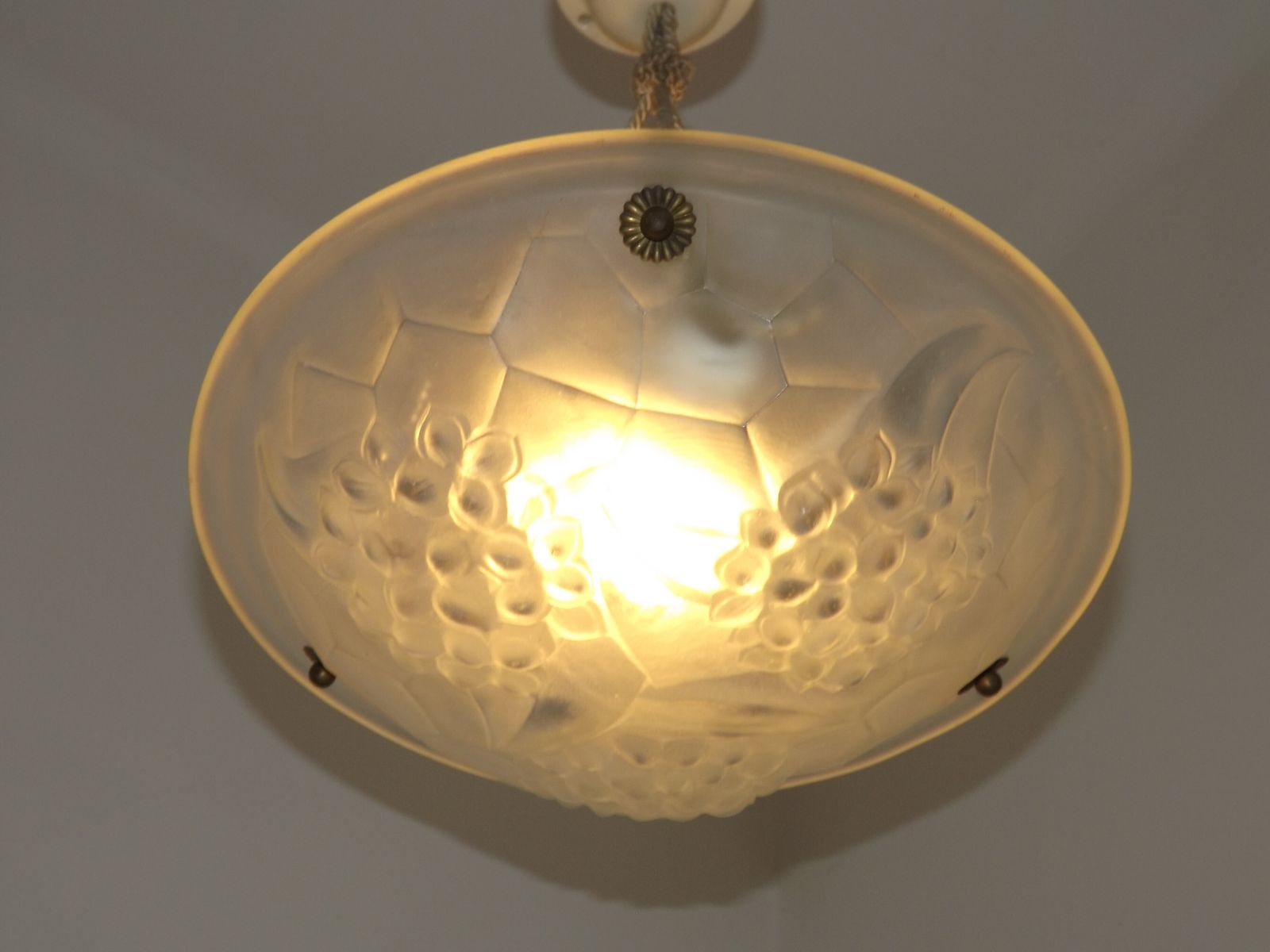 Plafonnier Art déco français - vers 1930 | Signé Ros / Degué photo Luminaires