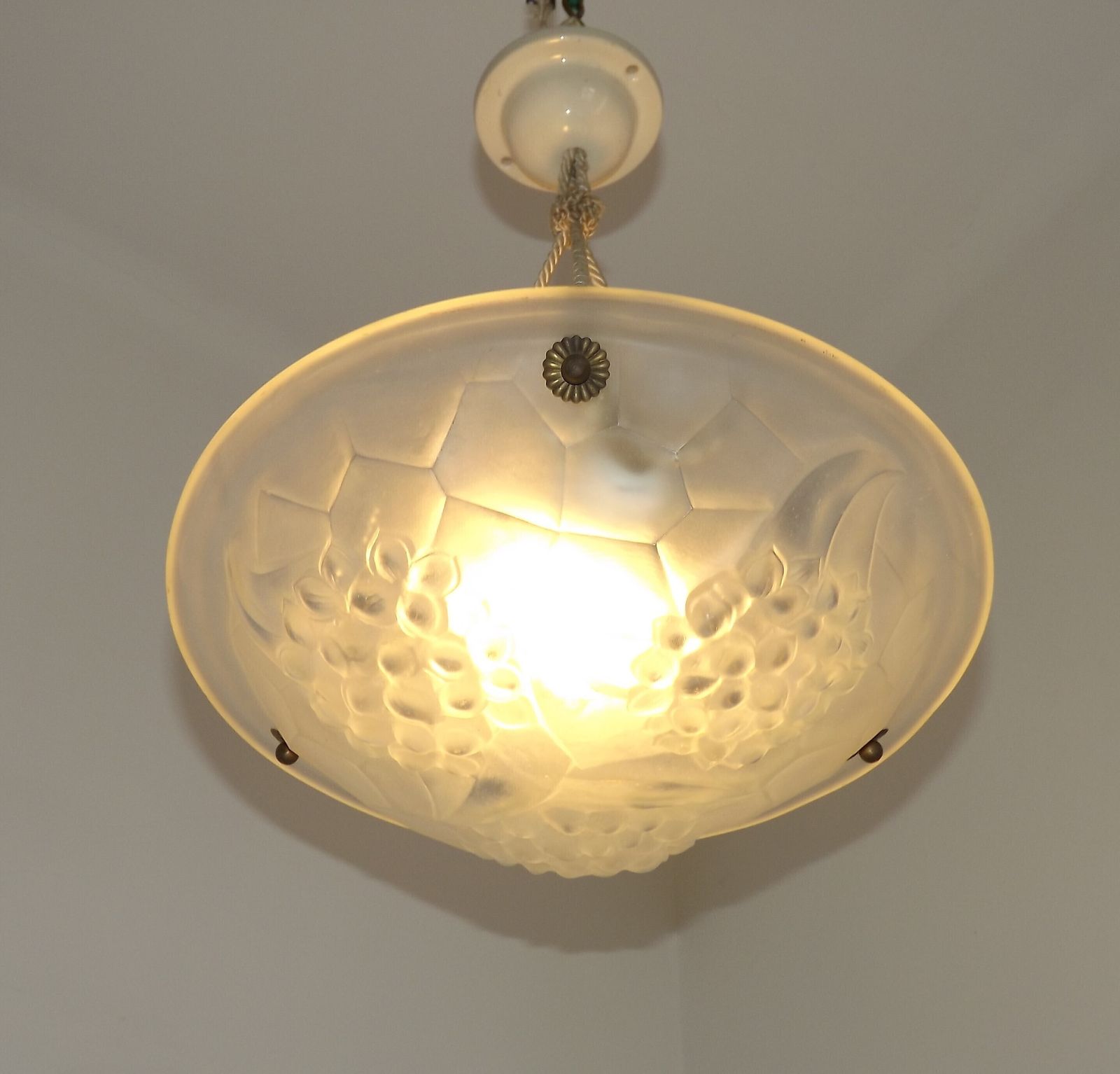 Luminaires Plafonnier Art déco français - vers 1930 | Signé Ros / Degué photo