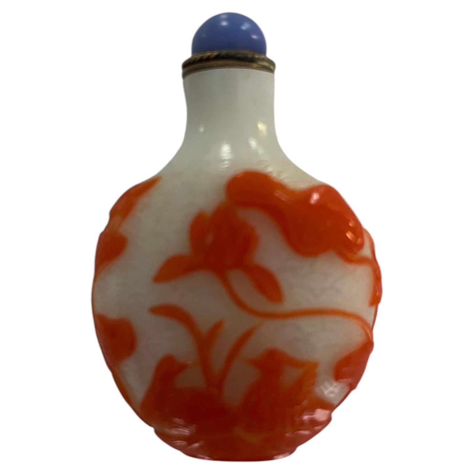 Chinese exporteren snuiffles in overlay cameo glas, fijn gesneden, ca. 1925 photo 295.0