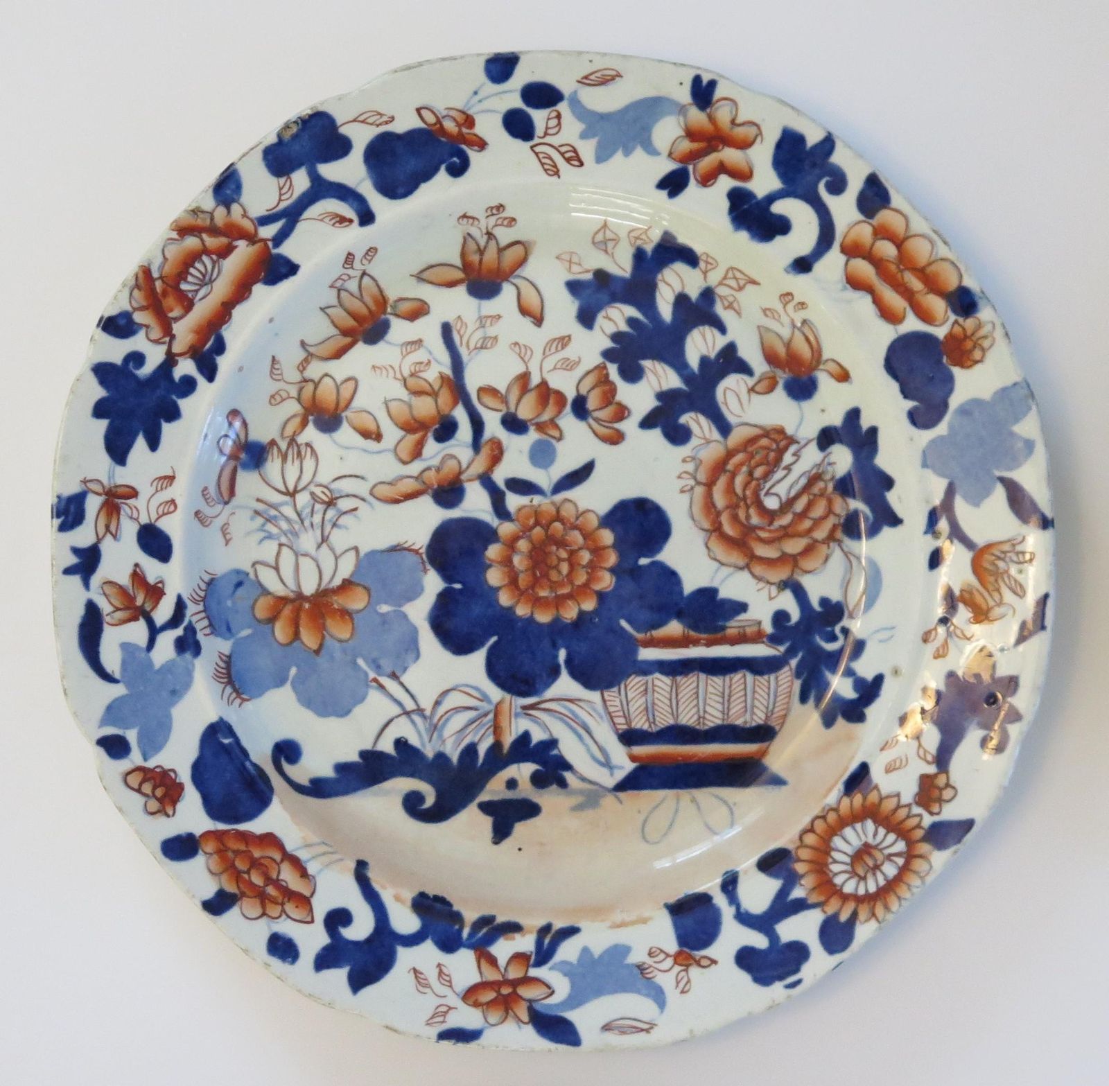Antiek harlequin set van zes Mason's Ironstone dinerborden, 1818. photo 1174.0