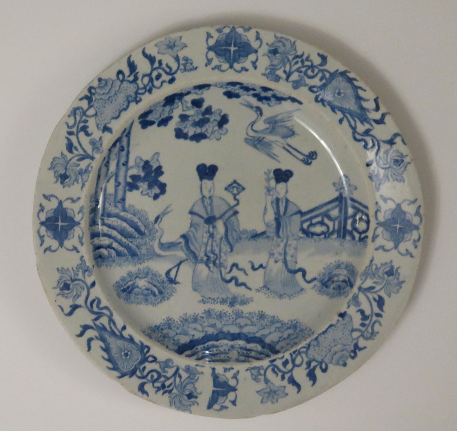 photo furniture Antiek harlequin set van zes Mason's Ironstone dinerborden, 1818.