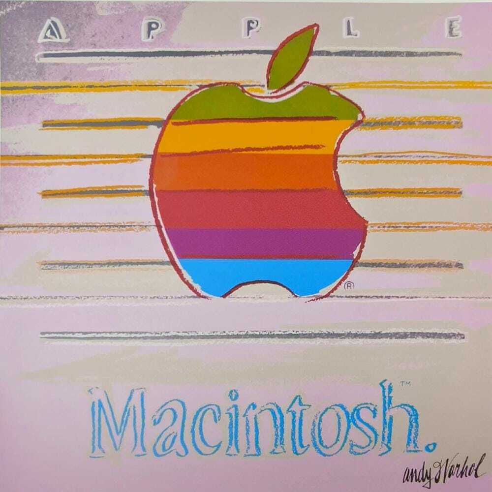 Lithographie en édition limitée « Apple Macintosh » d'Andy Warhol, par CMOA. Numérotée au crayon. photo furniture