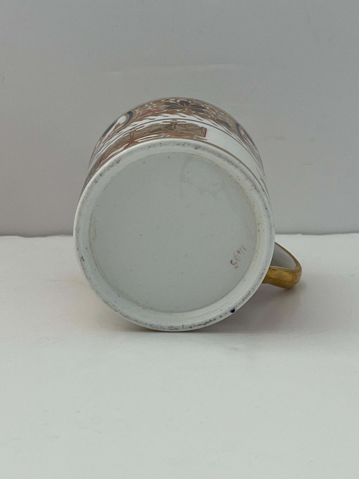 Woonaccessoires Spode Porseleinen Koffiekopje, Fijn Handgeschilderd en Verguld Patroon 1495, ca. 1810 photo