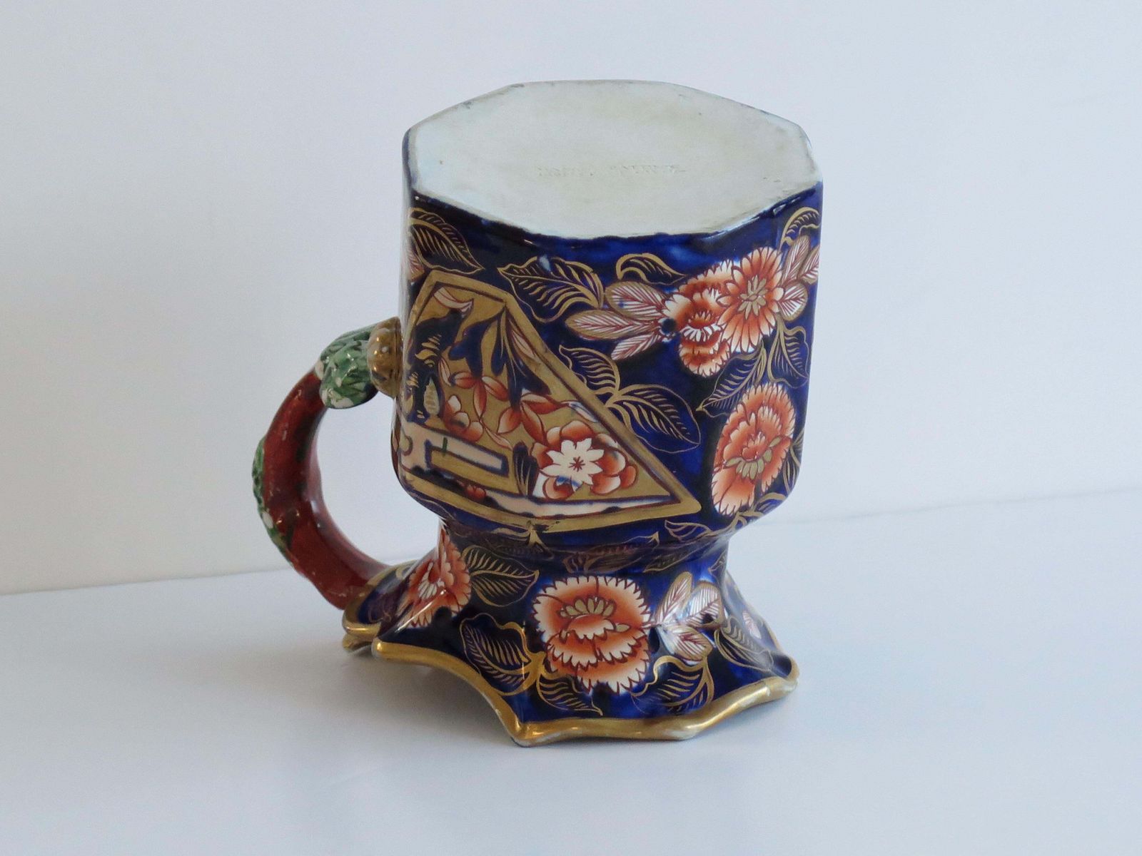photo buy Mason's Ironstone Jug, Octagonale Pitcher, School House Pattern, 1817