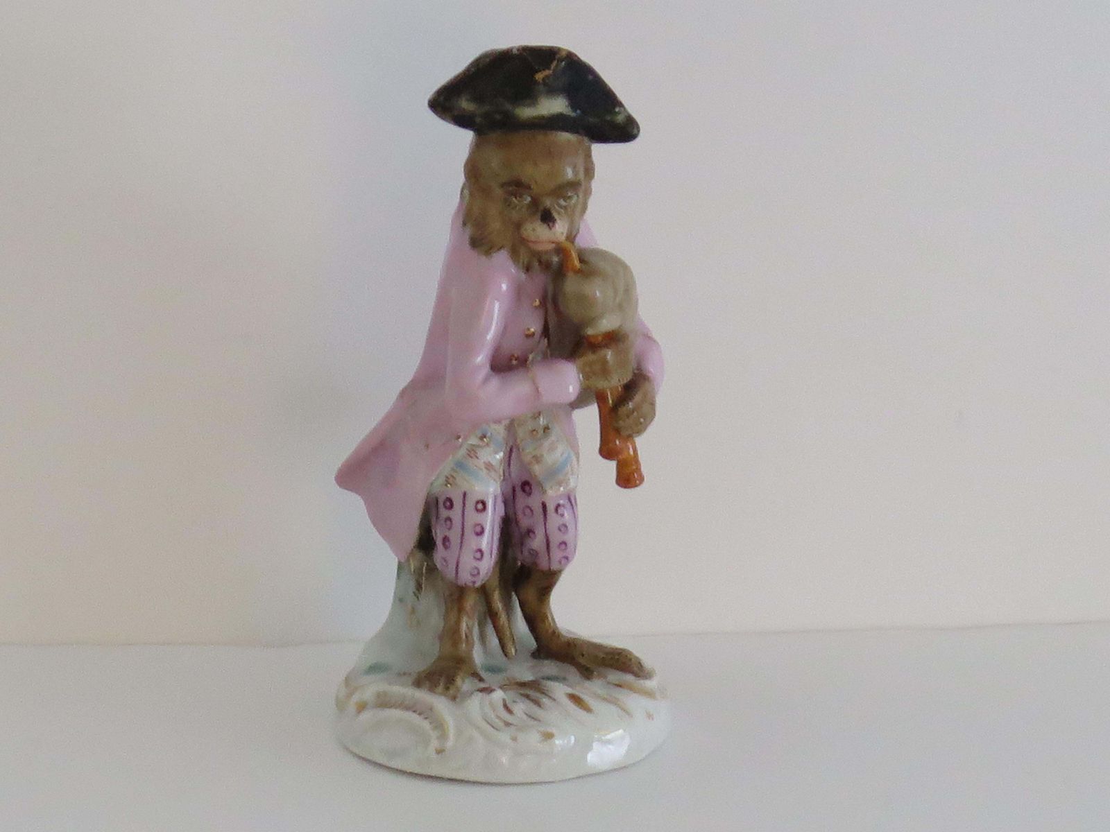 Woonaccessoires Sitzendorf Porcelain Monkey Band Figurines Set, 9 Pieces, ca. 1910 photo