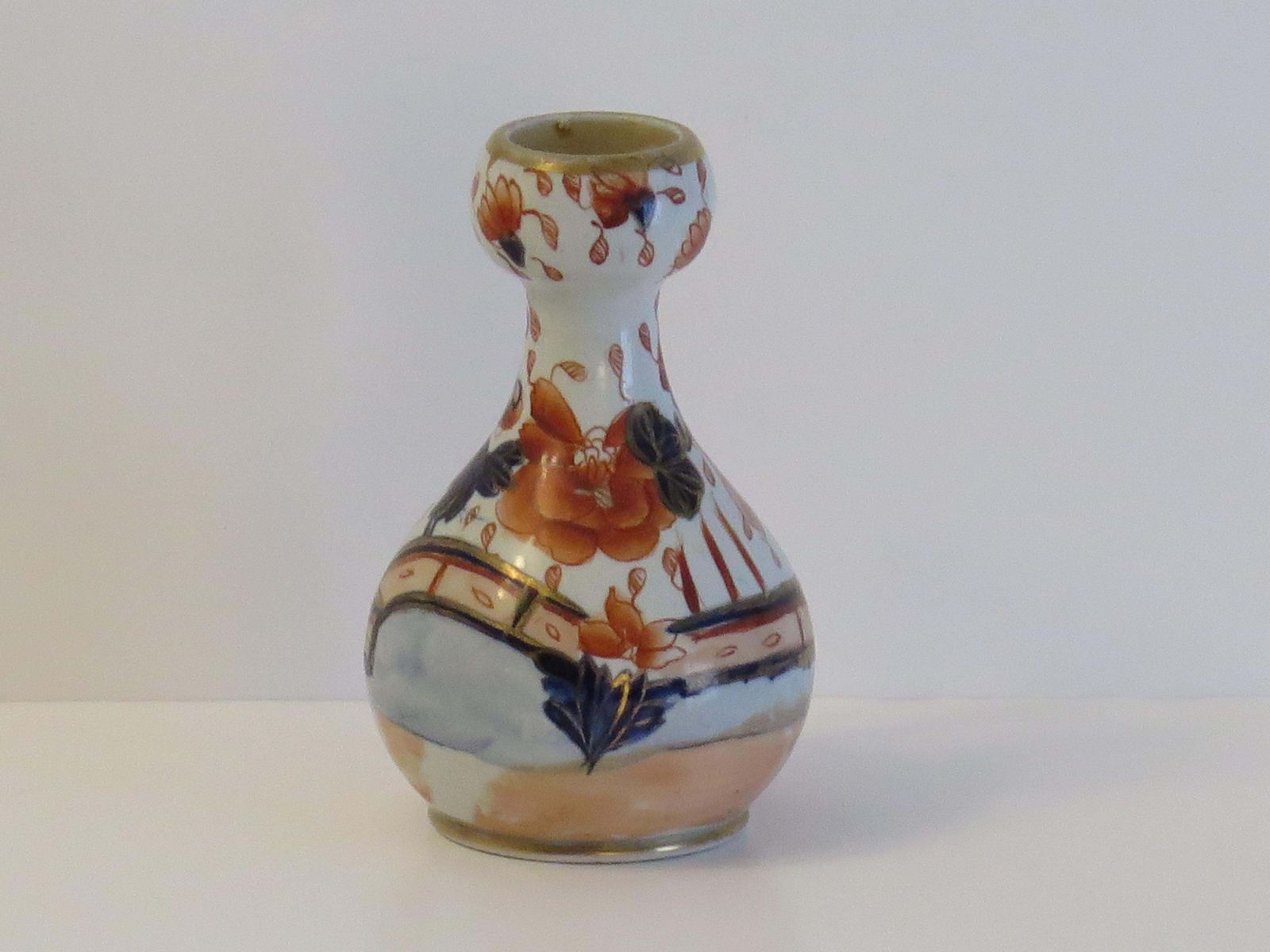 Mason's Ironstone Jug, Rare Shape, Hand Painted Japan Pattern, Circa 1813 1820 photo buy