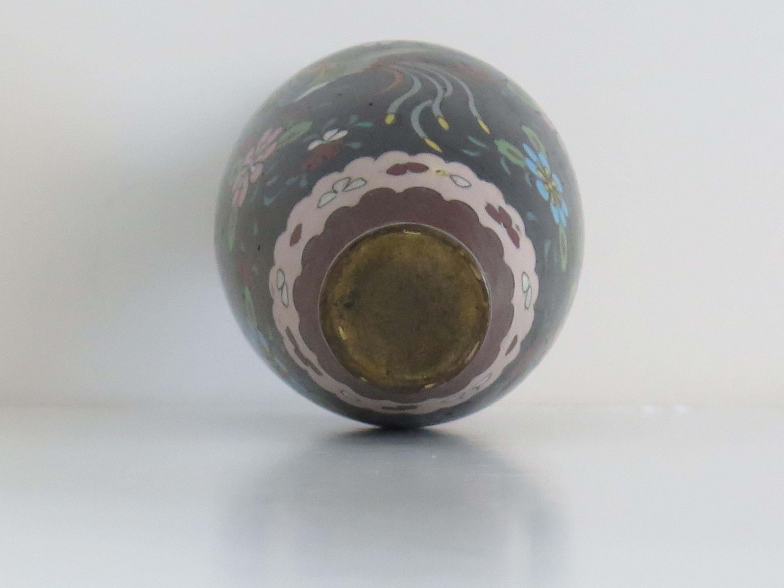 300.0 Chinese cloisonné vaas, brons met fenixen, midden 19e eeuw, Qing photo