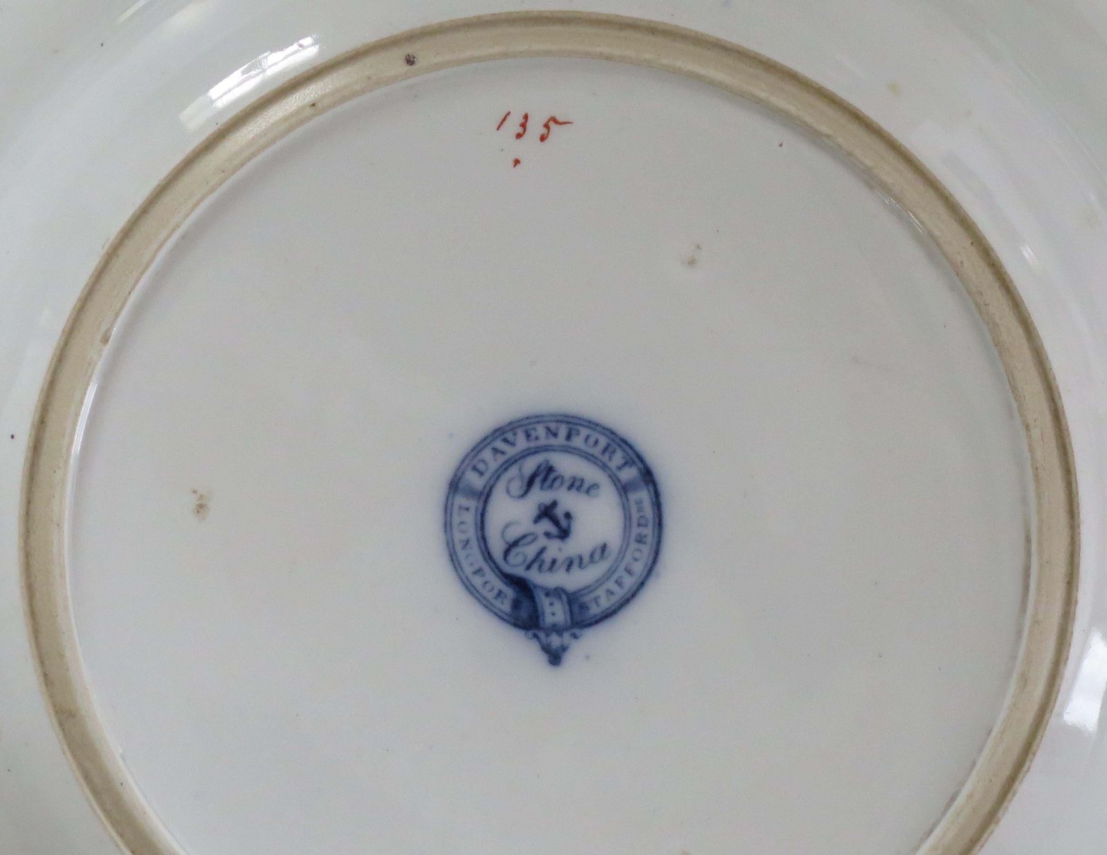 photo buy Set Of Six Antique Ironstone Soup Bowls, Bamboo Pattern By Davenport, Circa 1815