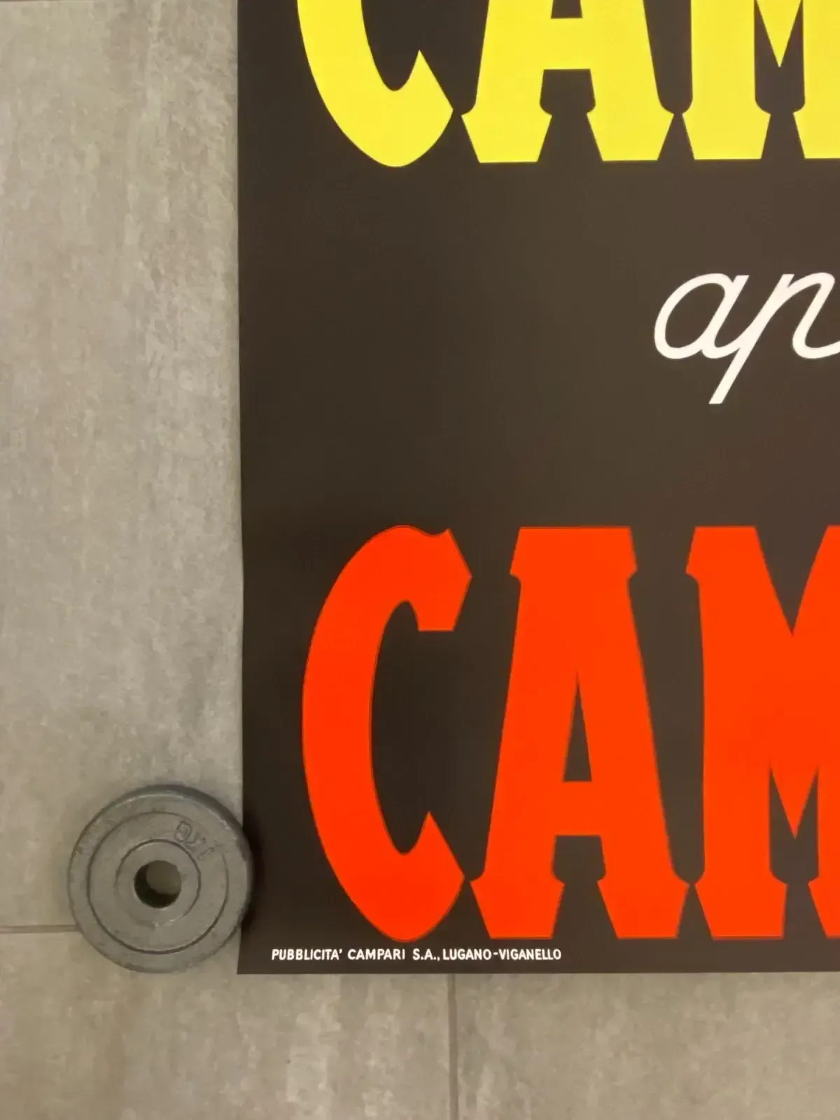 Anonymous, 1959  Campari Campari Campari  Original Vintage Affiche Cm 128 X 90 photo vinterior
