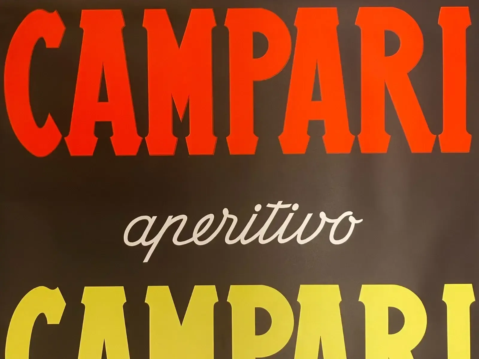 Art Anonymous, 1959  Campari Campari Campari  Original Vintage Affiche Cm 128 X 90 photo