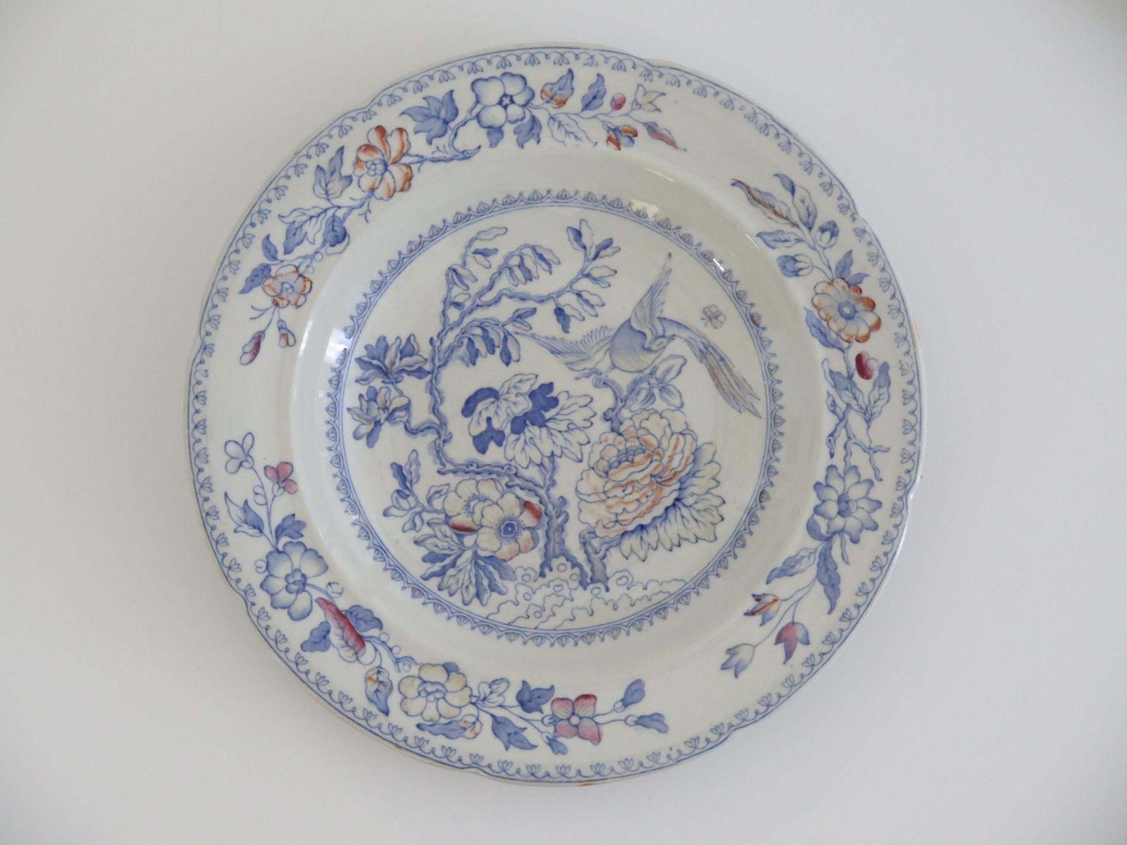 Mason's Ironstone soepkommen, set van vier, Flying Bird-patroon, ca. 1870 photo vintage