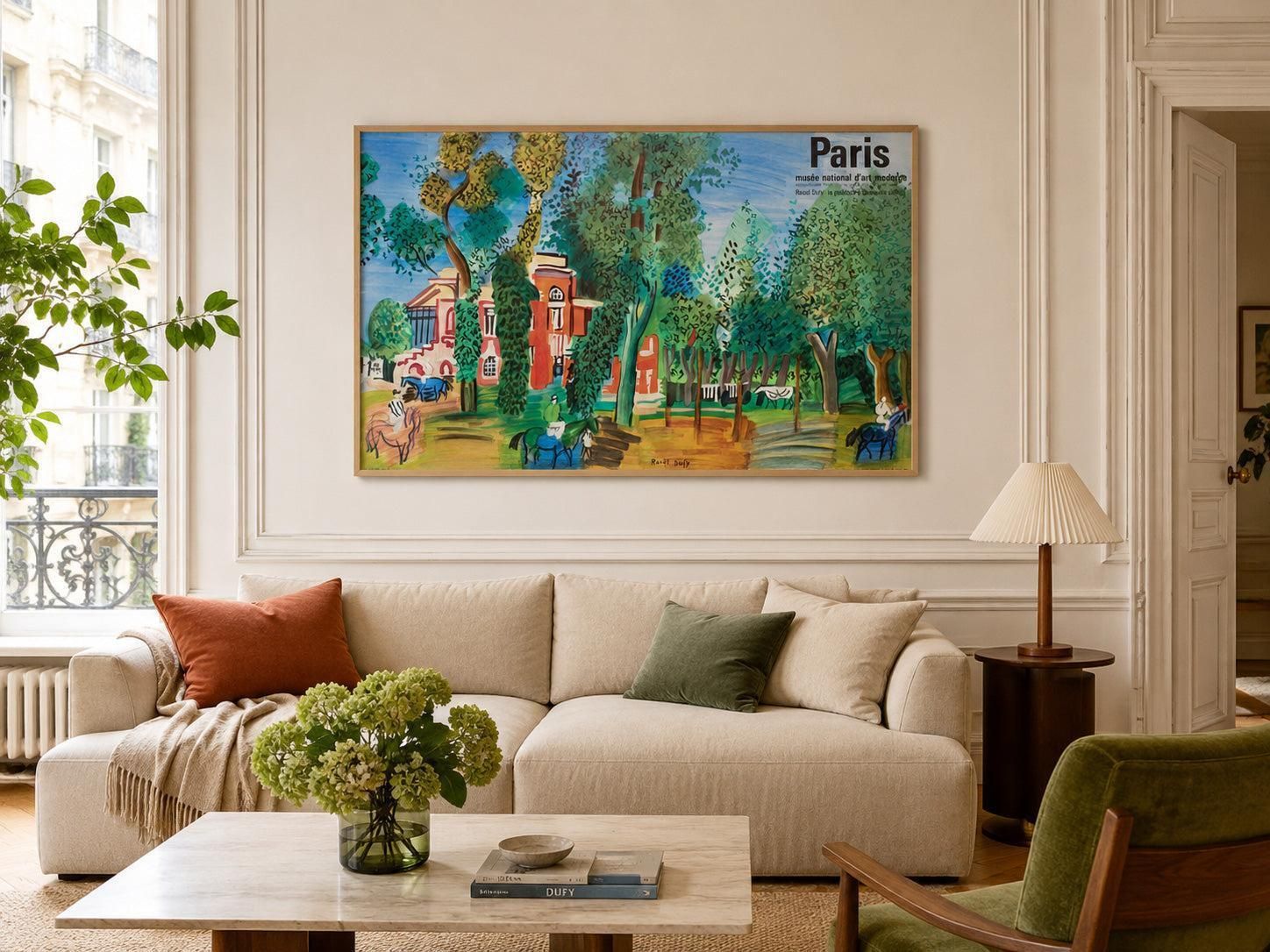 Paris Musée d'Art Moderne 1964 Poster, Raoul Dufy. photo furniture