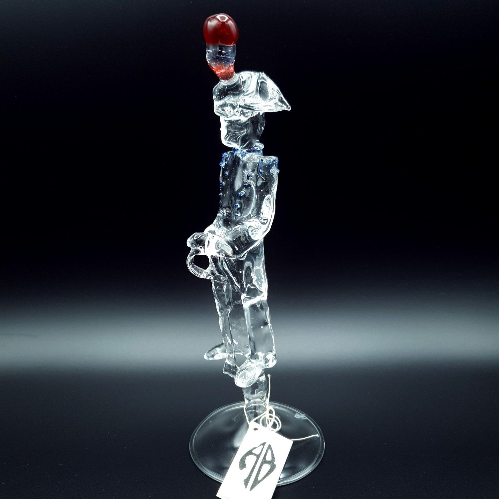 Handgemaakte glazen kunst militair figuur Amanzio Bormioli Raffaello Bormioli Italy photo furniture