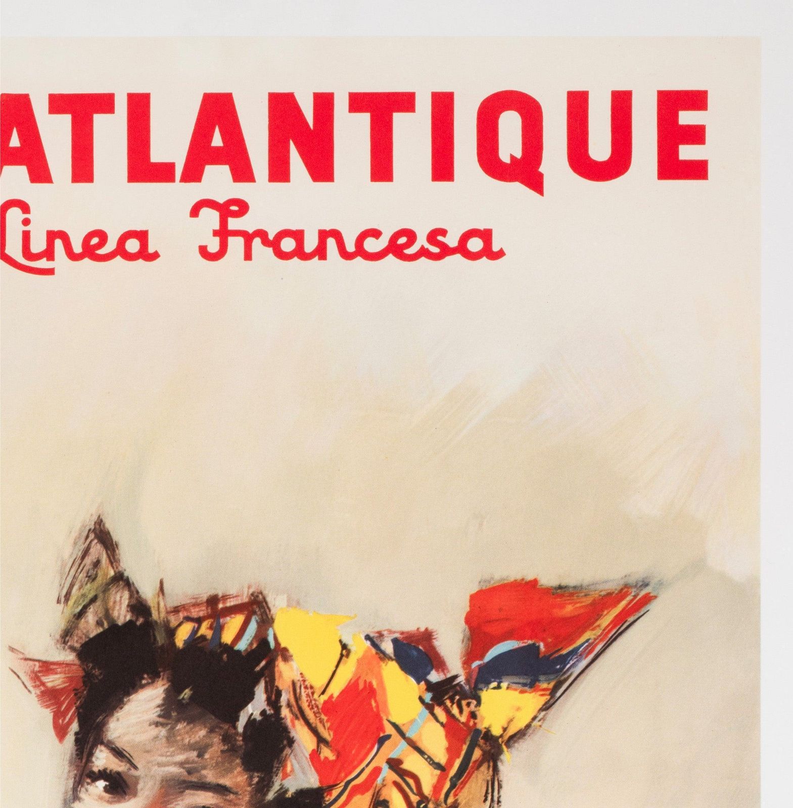 Cie Gle Transatlantique French Line Venezuela Jamaïque C1950s Travel Poster. photo Art