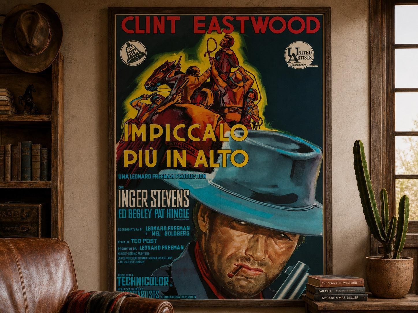 Hang Em High 1968 Italiaanse 2 Foglio Filmposter. photo furniture