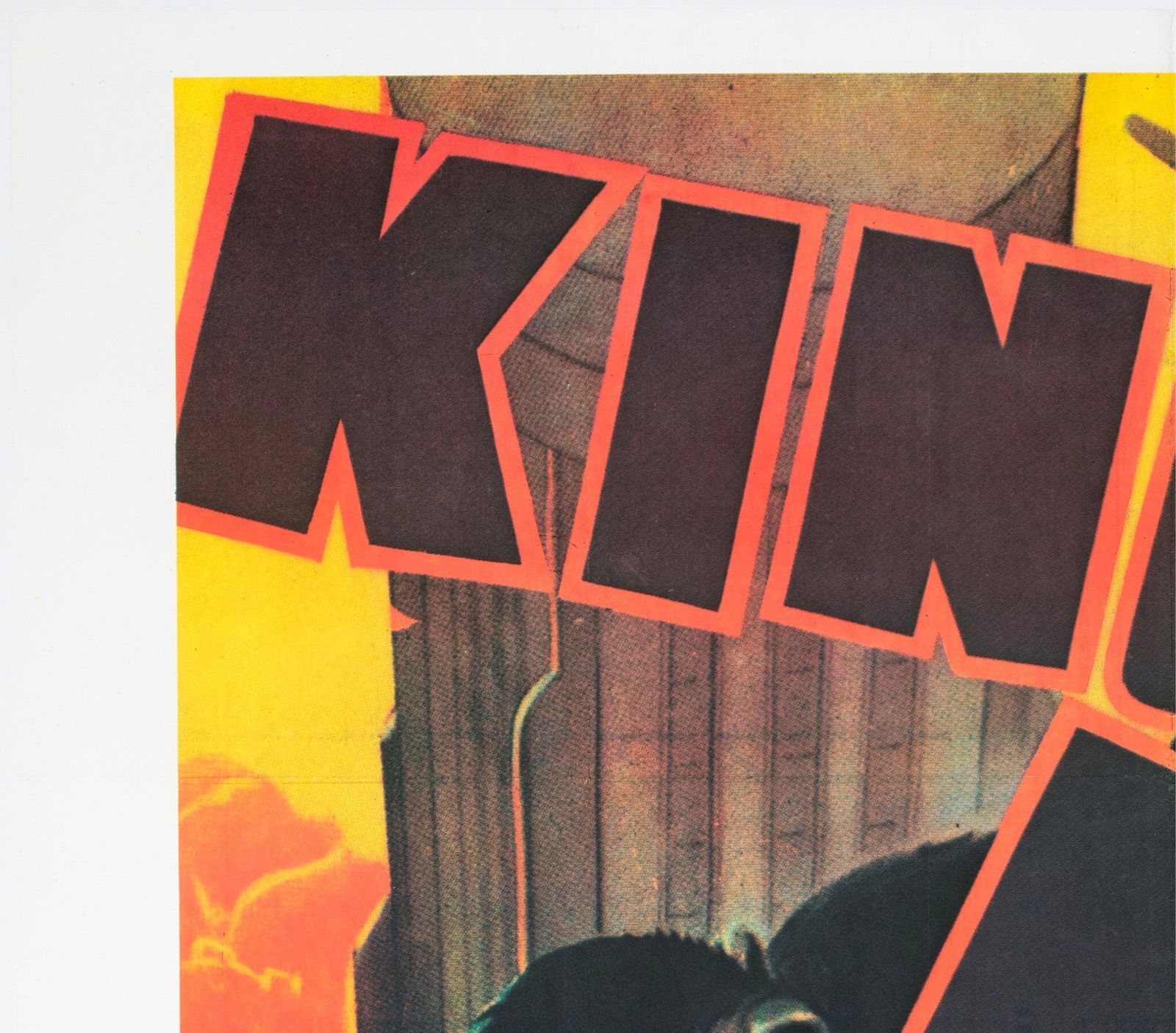 King Kong, jaren 1970, Franse Grande filmaffiche. photo for sale
