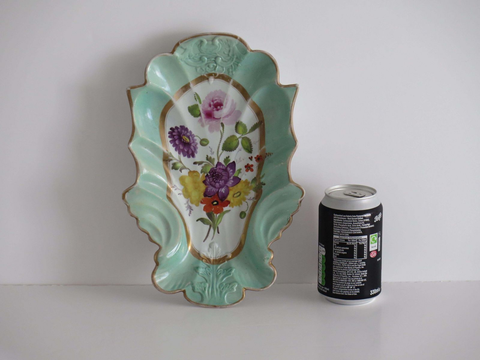 photo buy Mason's Ironstone Serving Dish, Hand Painted Mixed Flowers, Circa 1818