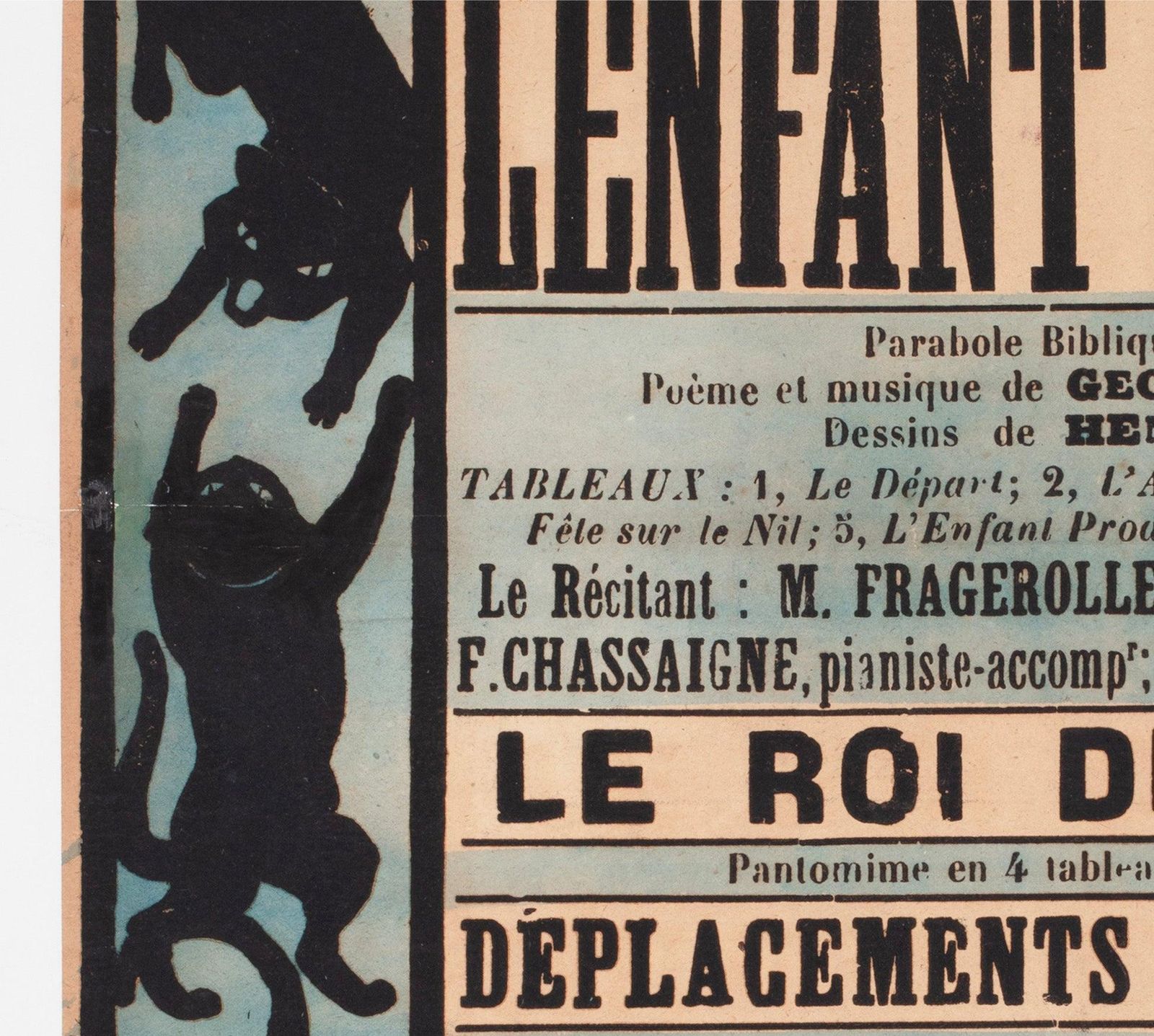 Chat Noir 1894 French Theatre Advertising Poster, Henri Riviere. photo 1989.0