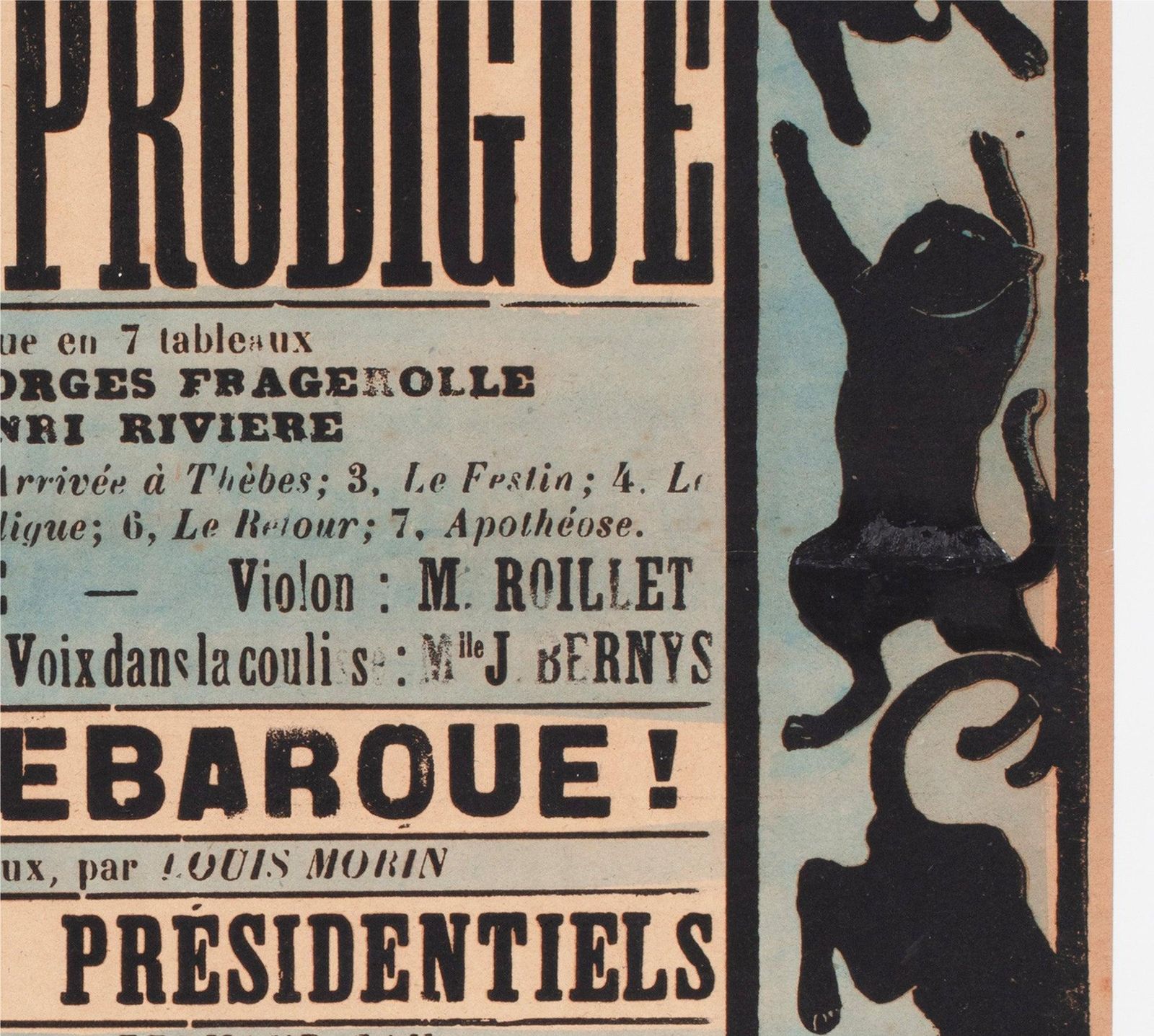 Chat Noir 1894 Franse Theateradvertentieposter, Henri Riviere. photo vinterior