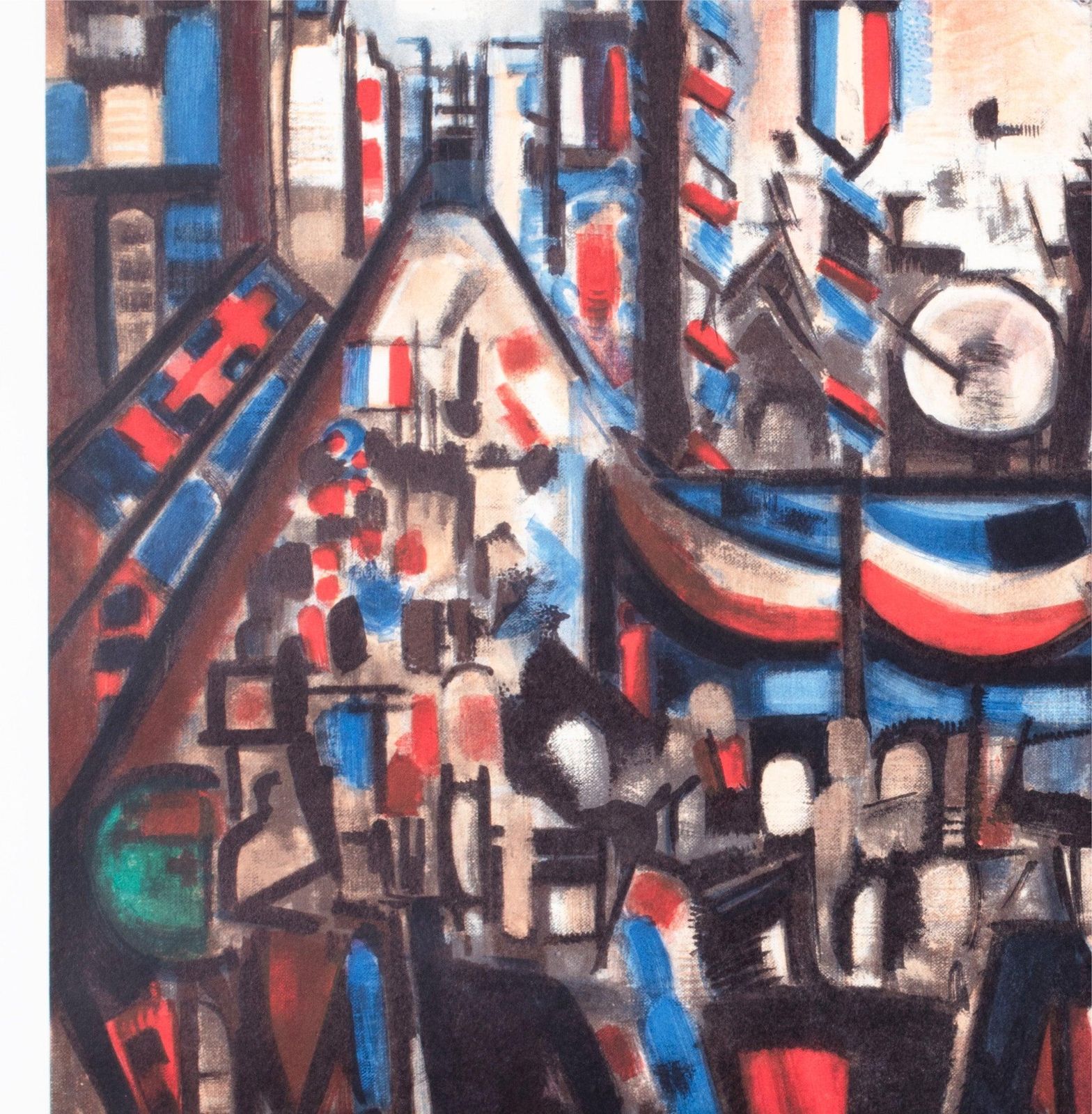 Reisaffiche Parijs 1964, Marcel Gromaire. photo 1061.0