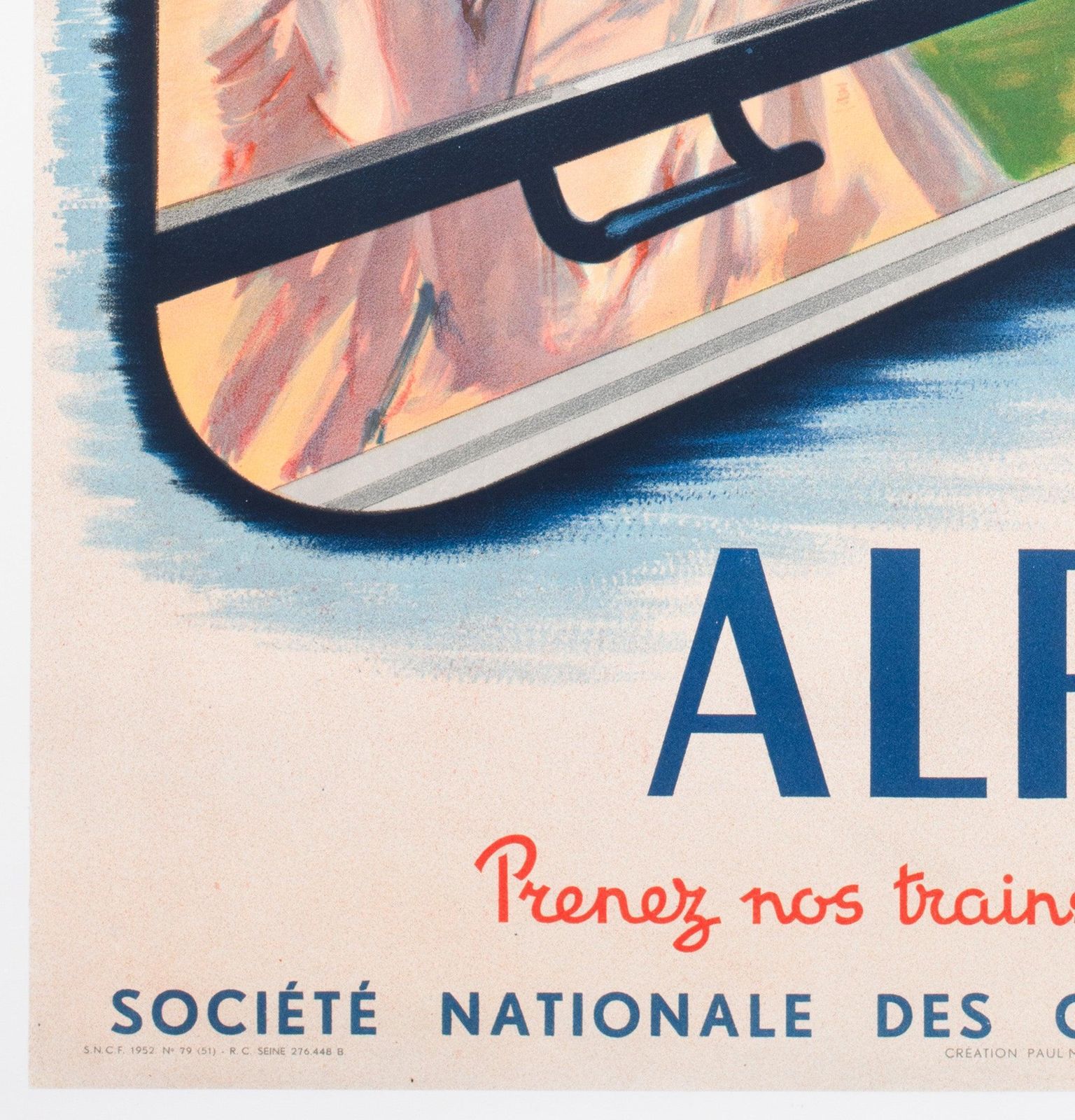 Sncf French Alps 1952 Railway Advertising Travel Poster photo 1300.0