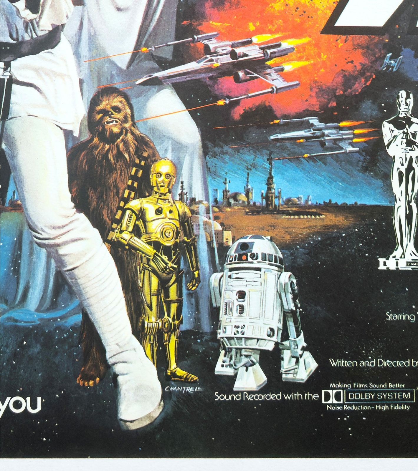 Star Wars 1977 Uk Quad Style C Oscars Film Poster, Tom Chantrell. photo buy