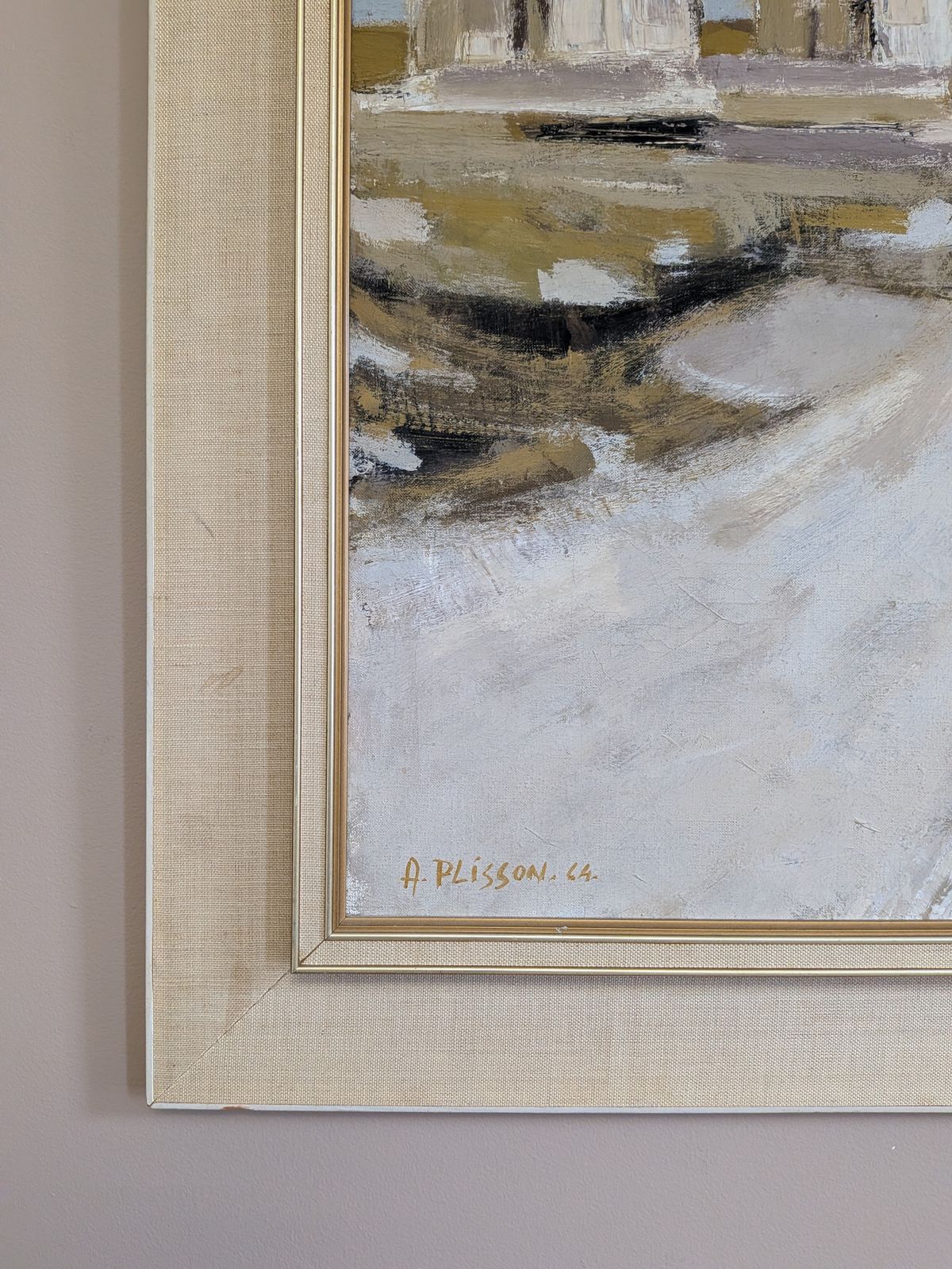 Beyond The White Road, olieverfschilderij photo vinterior