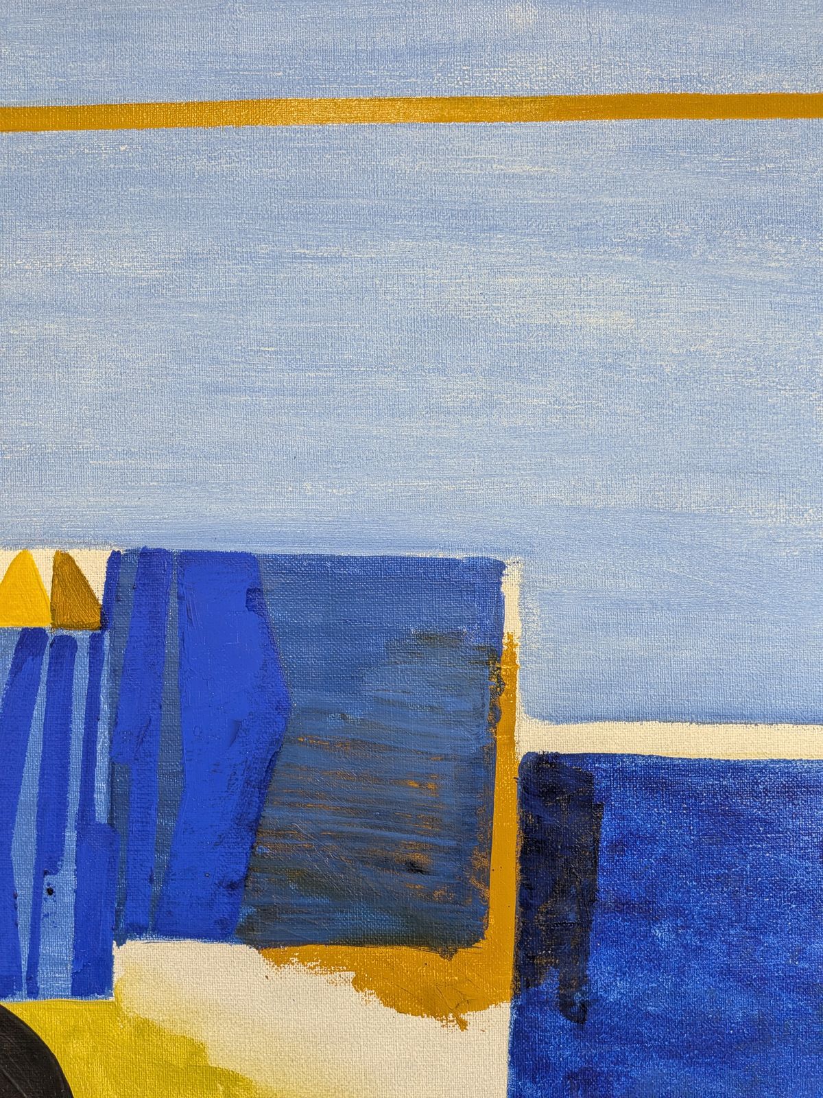 photo furniture The Golden Divide, olieverfschilderij