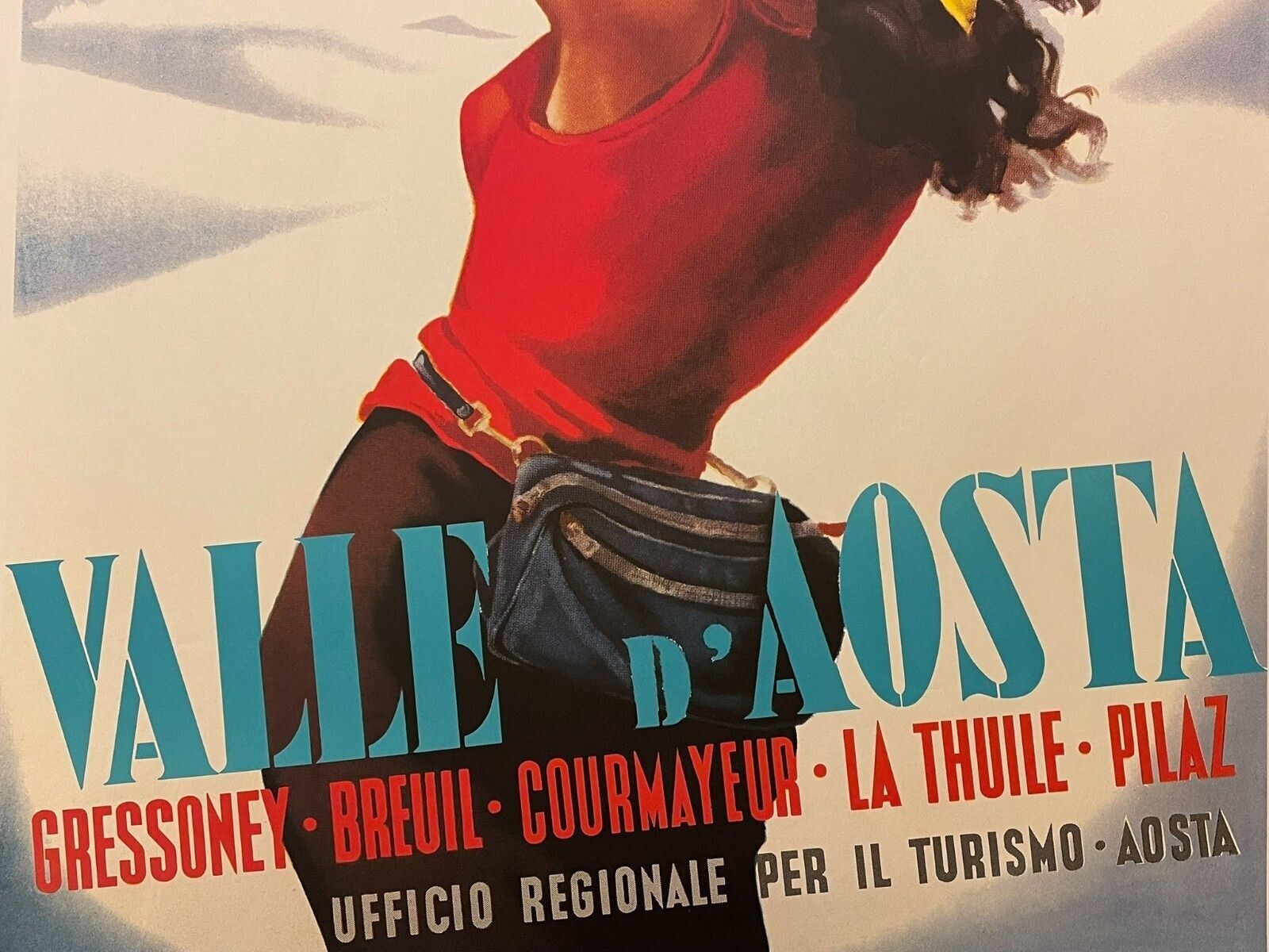 photo furniture Arnaldo Musati, ca. jaren 1980, Valle D'Aosta, vintage poster, 98,5 x 68,5 cm