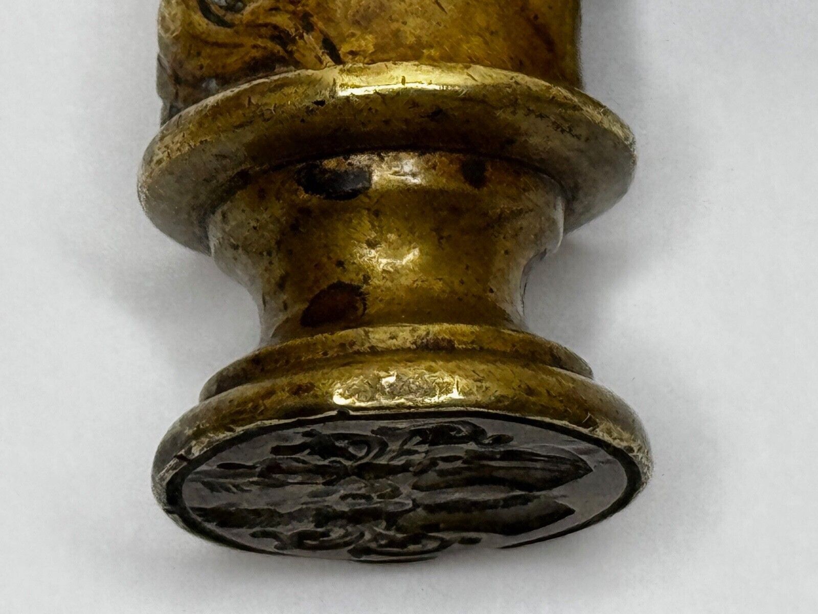 photo vinterior Georgian Horse Head Armorial Desk Seal C.1770–1800 Scottish Interest