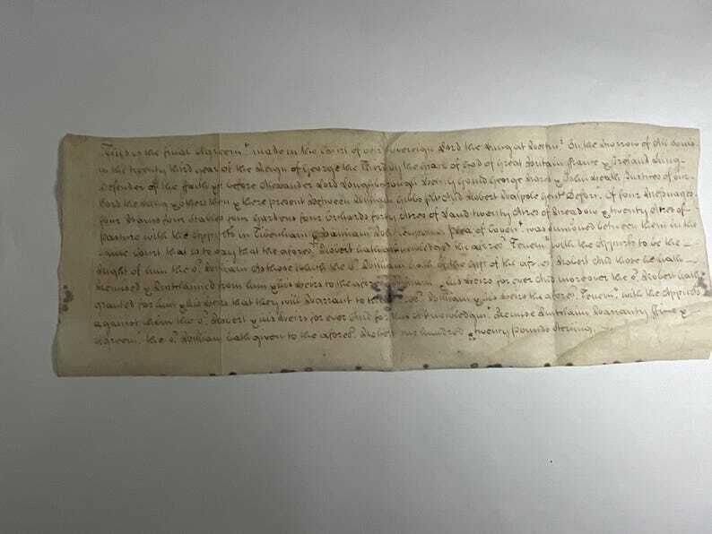 1783 King George III Final Concord Akte - Eigendomsoverdracht Tibenham en Banham