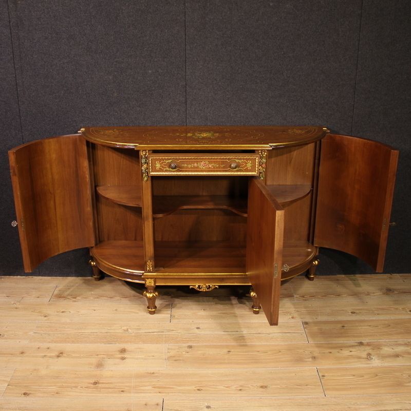 Buffet italien peint et doré en bois, XXe siècle photo for sale
